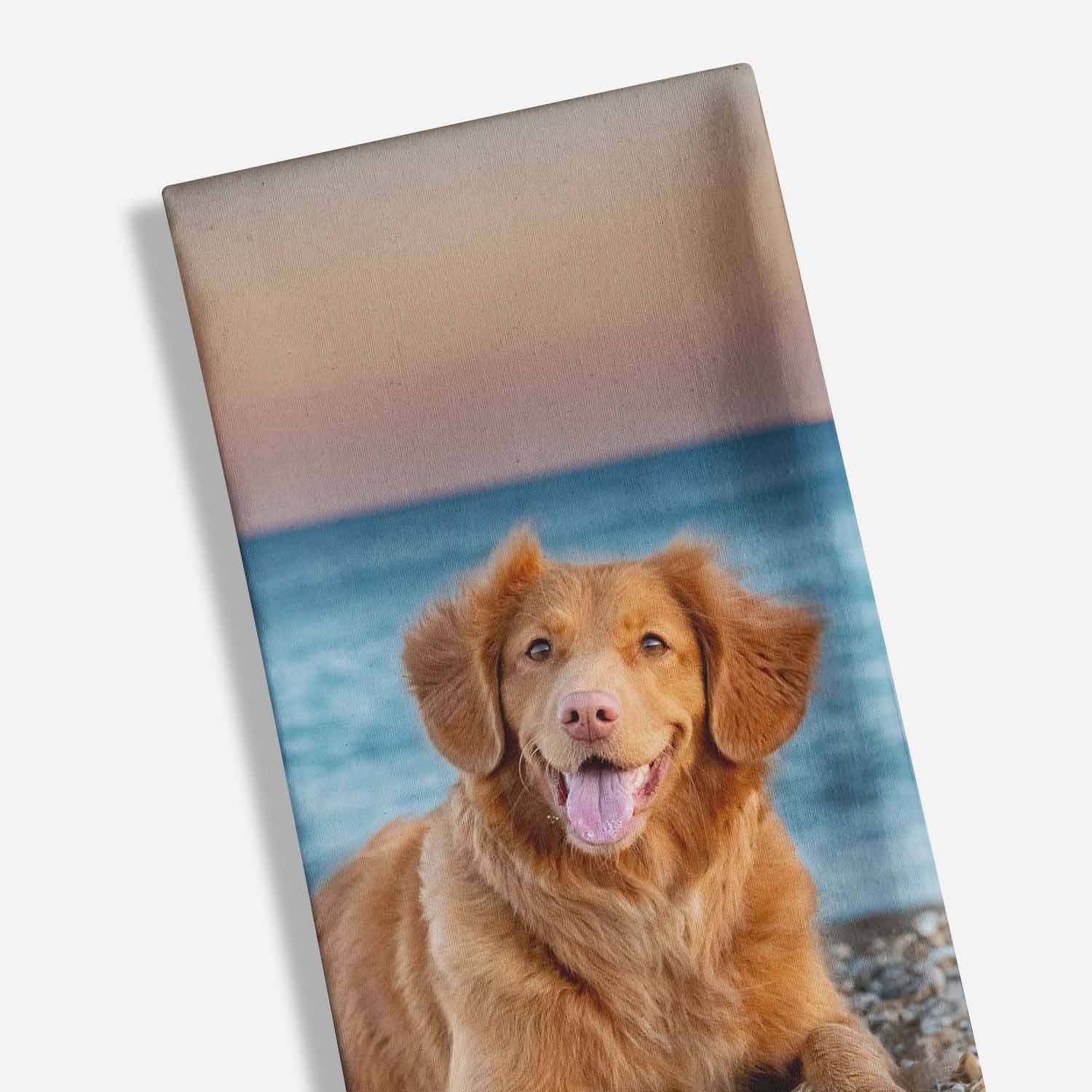 Full Photo Personalised Dog Tea Towel