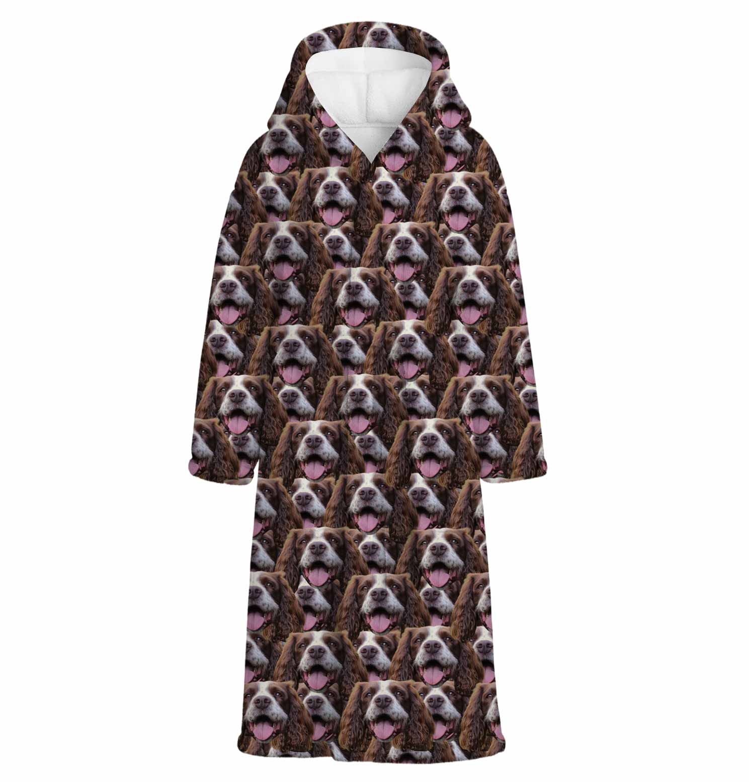 Dog's Face Mash Personalised Dressing Gown