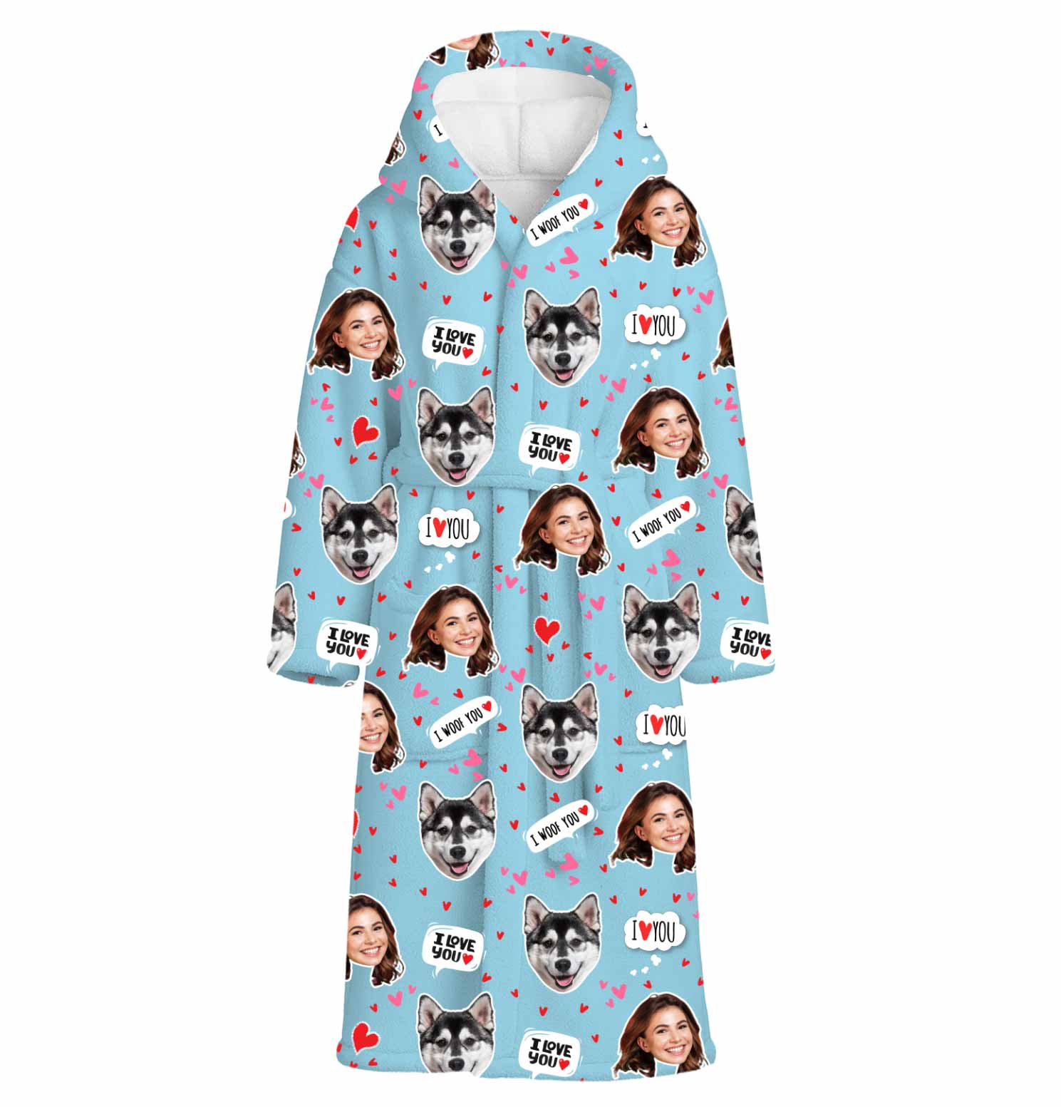 I Woof You Personalised Dressing Gown
