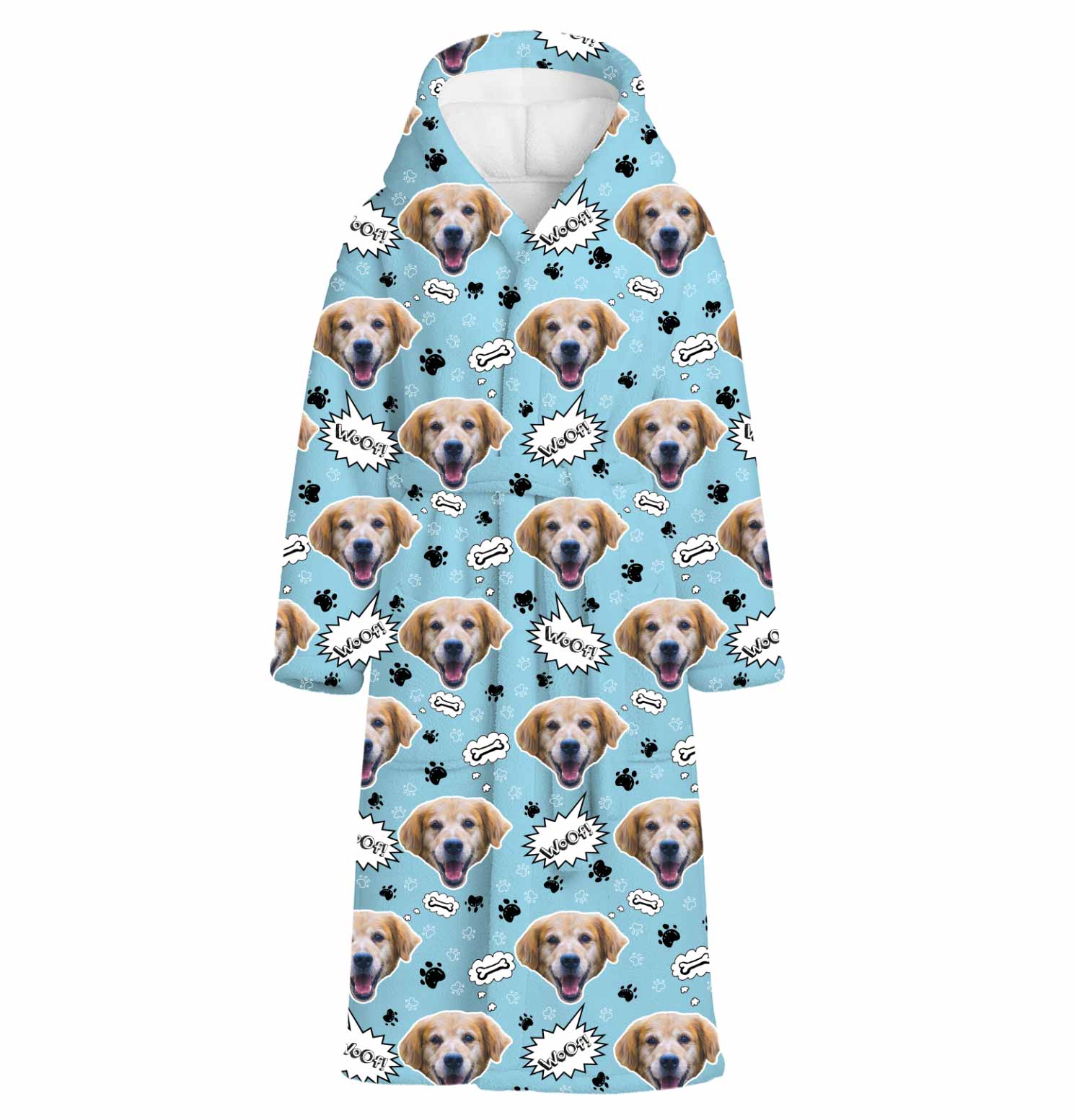 Woof Dog Personalised Dressing Gown