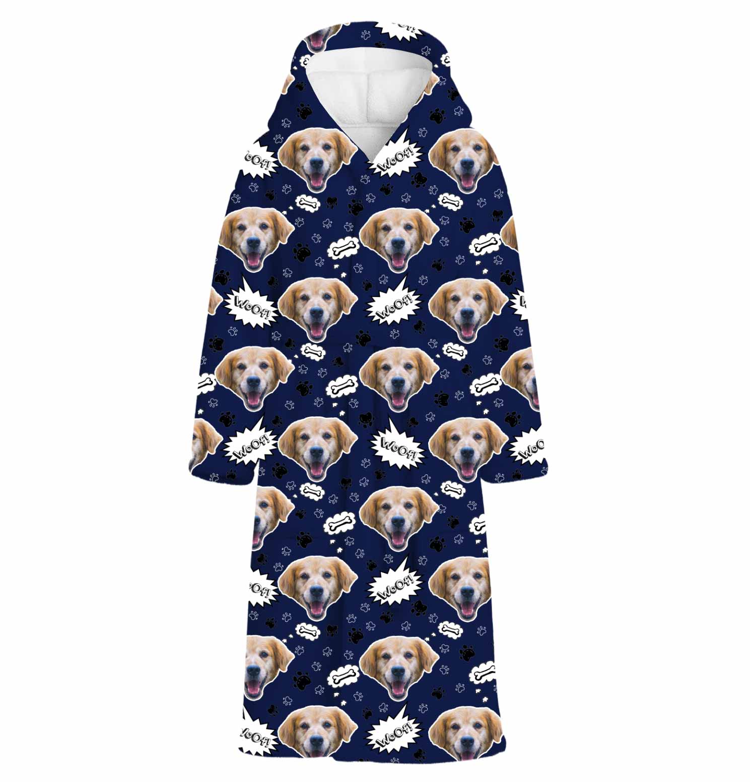 Woof Dog Personalised Dressing Gown