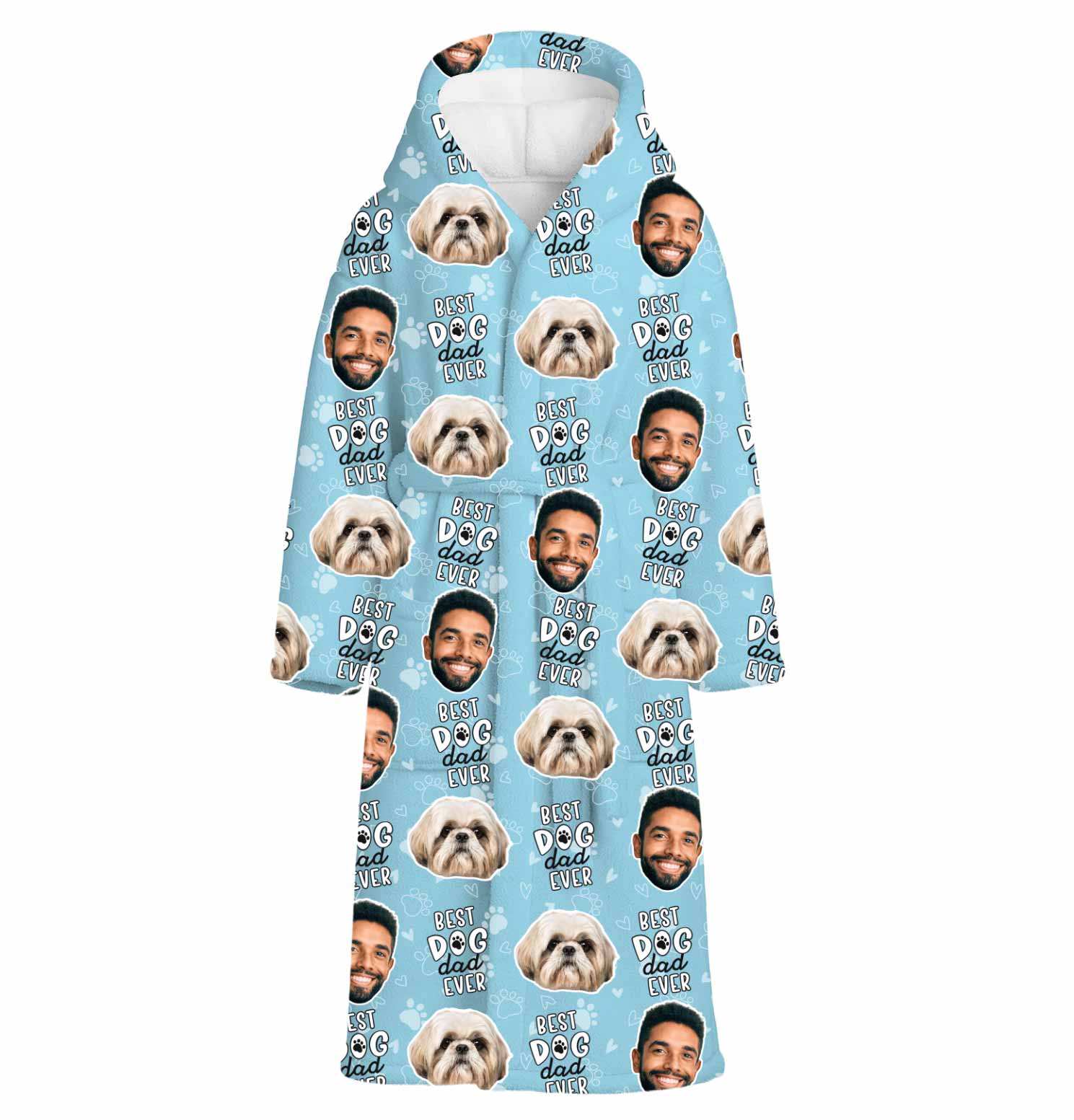 Best Dog Dad Ever Personalised Dressing Gown