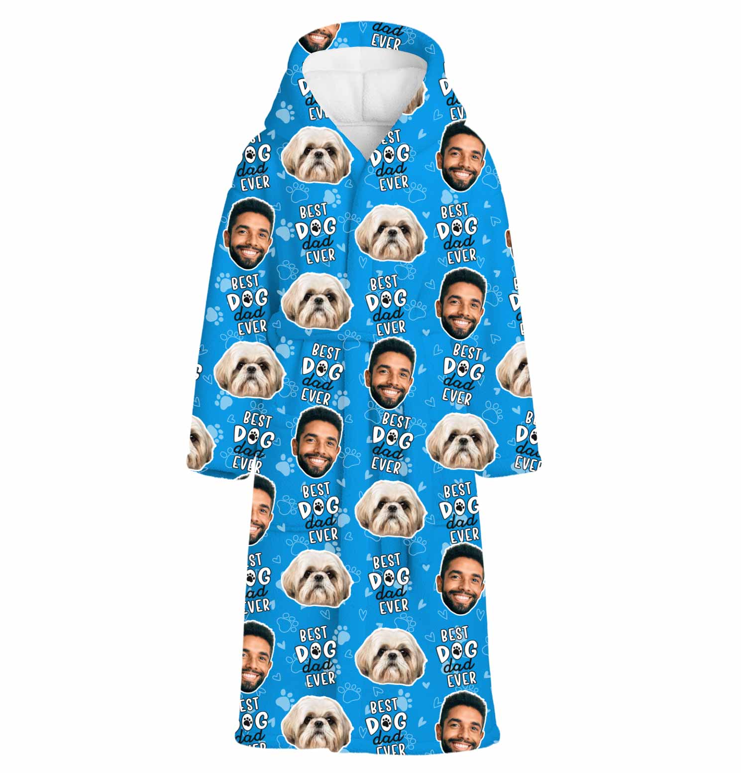 Best Dog Dad Ever Personalised Dressing Gown