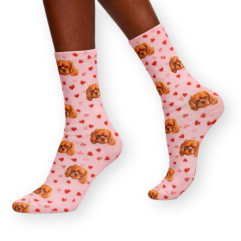 Your Dog Love Heart Socks