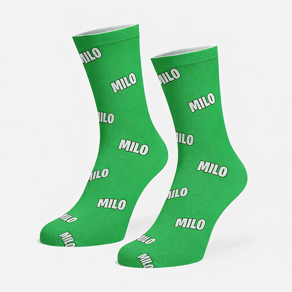 Custom Name Print Personalised Dog Socks