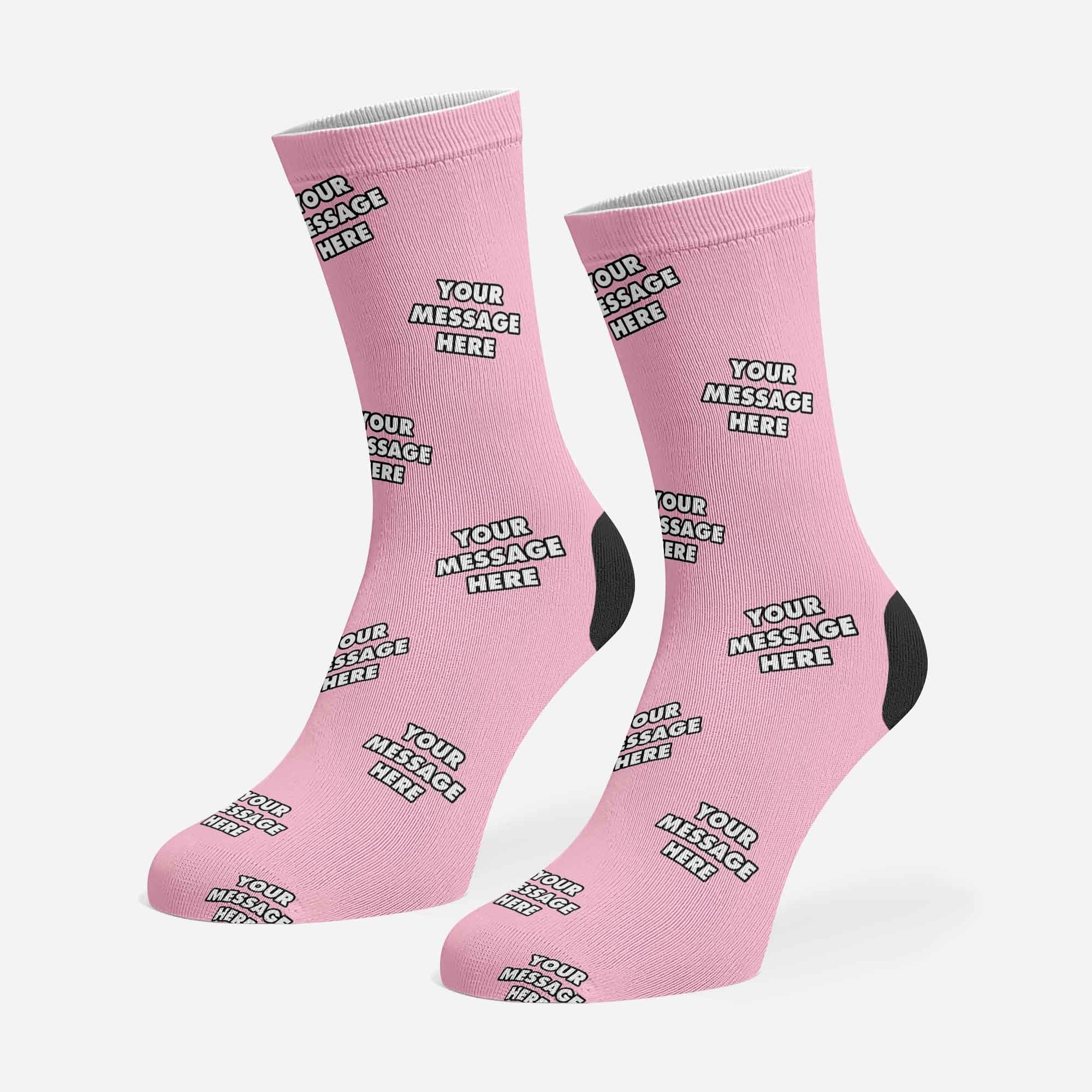 Your Message Personalised Dog Socks