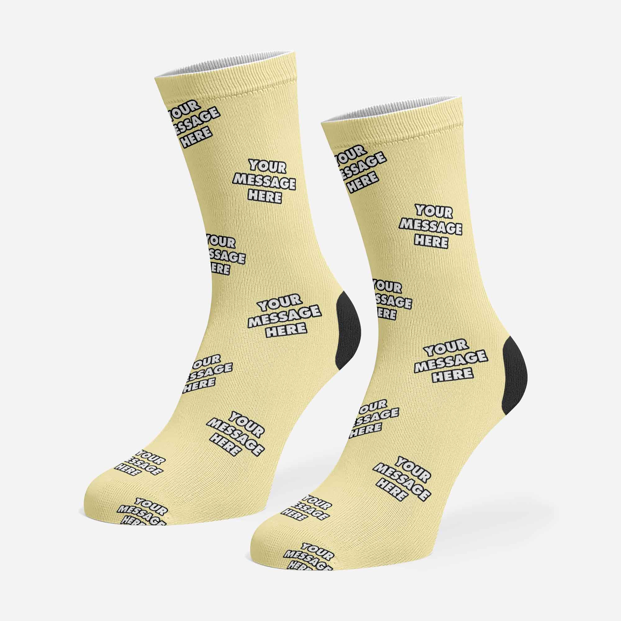 Your Message Personalised Dog Socks