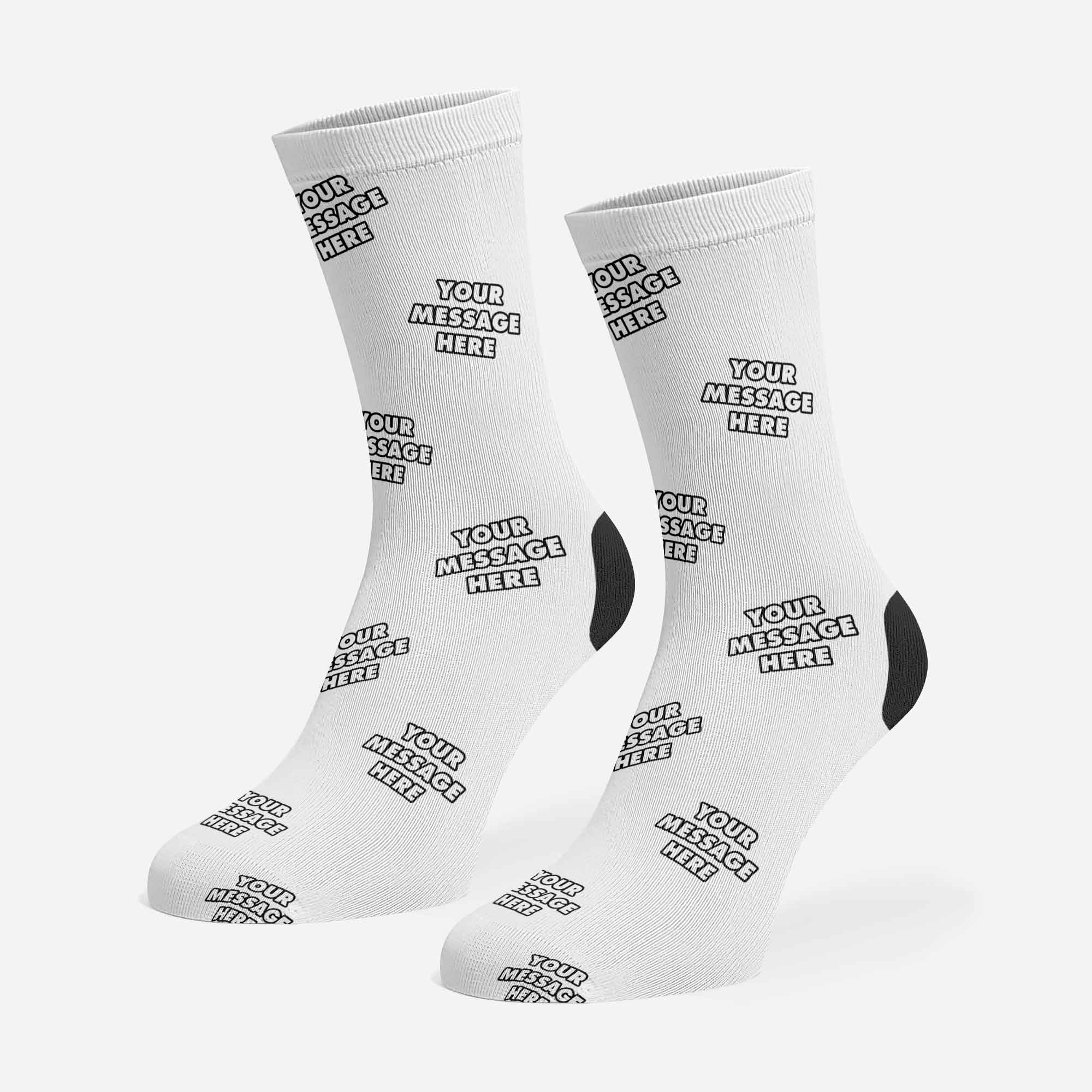 Your Message Personalised Dog Socks