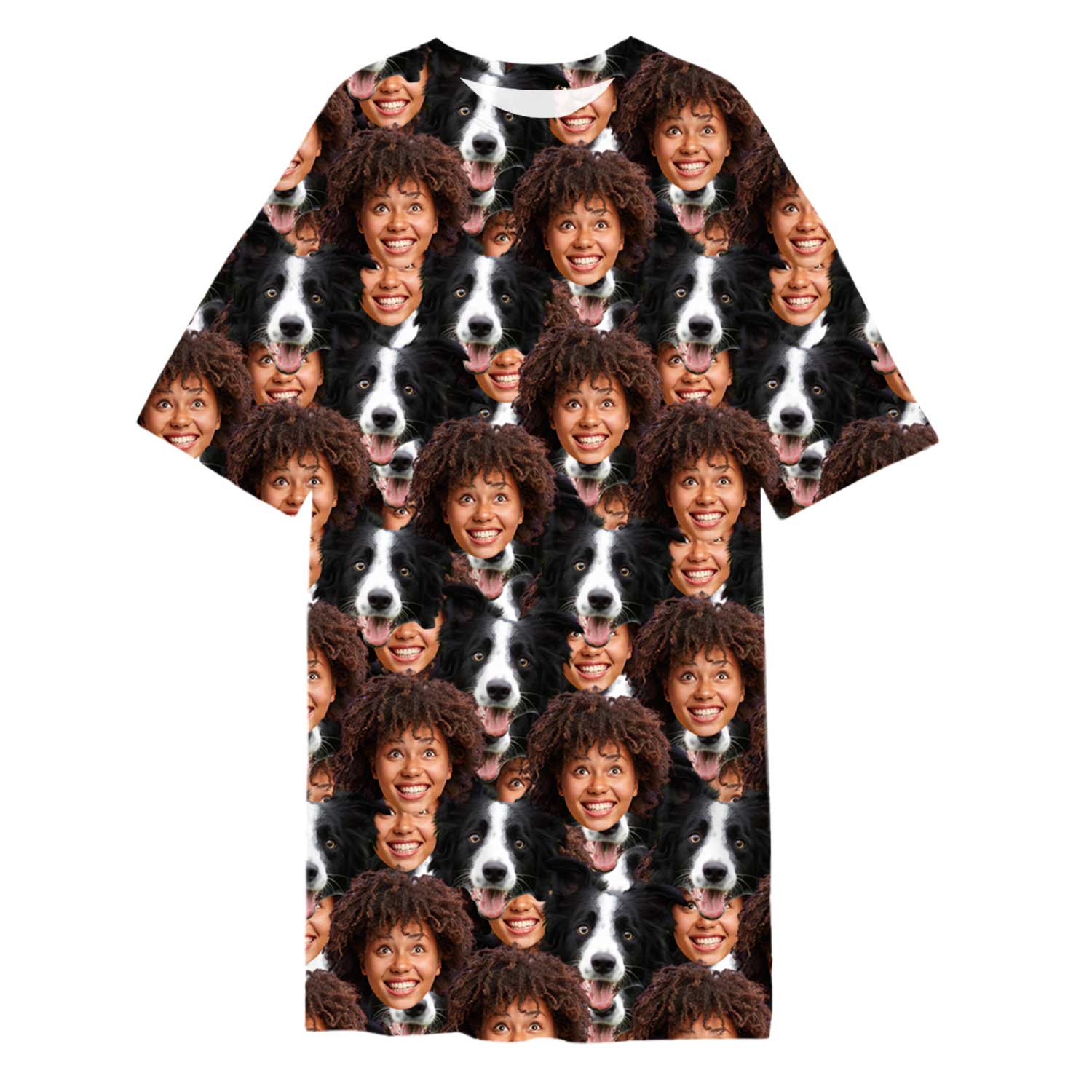 Dog Face Mash Ladies Sleepy Nightshirt
