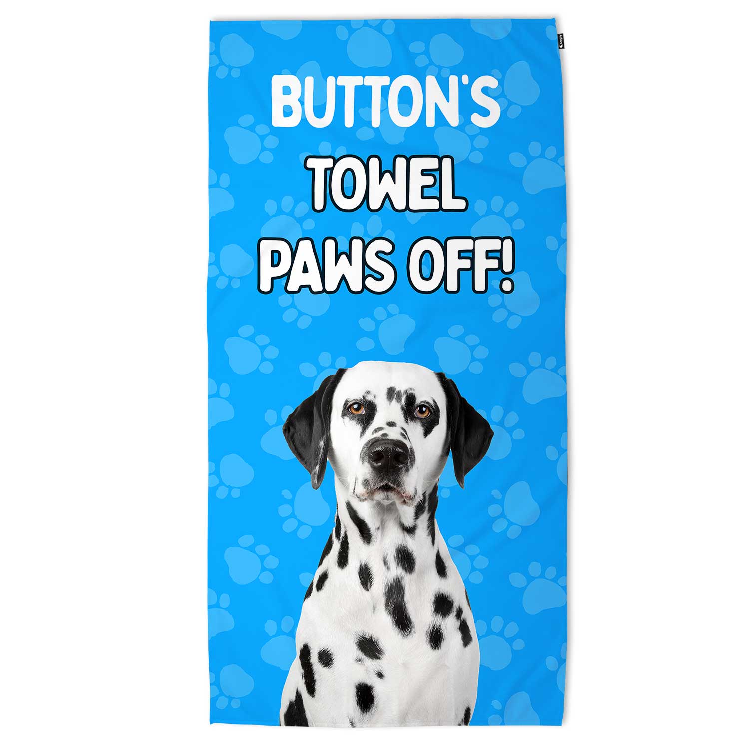 (Dog Name's) Towel Paws Off! Personalised Beach Towel