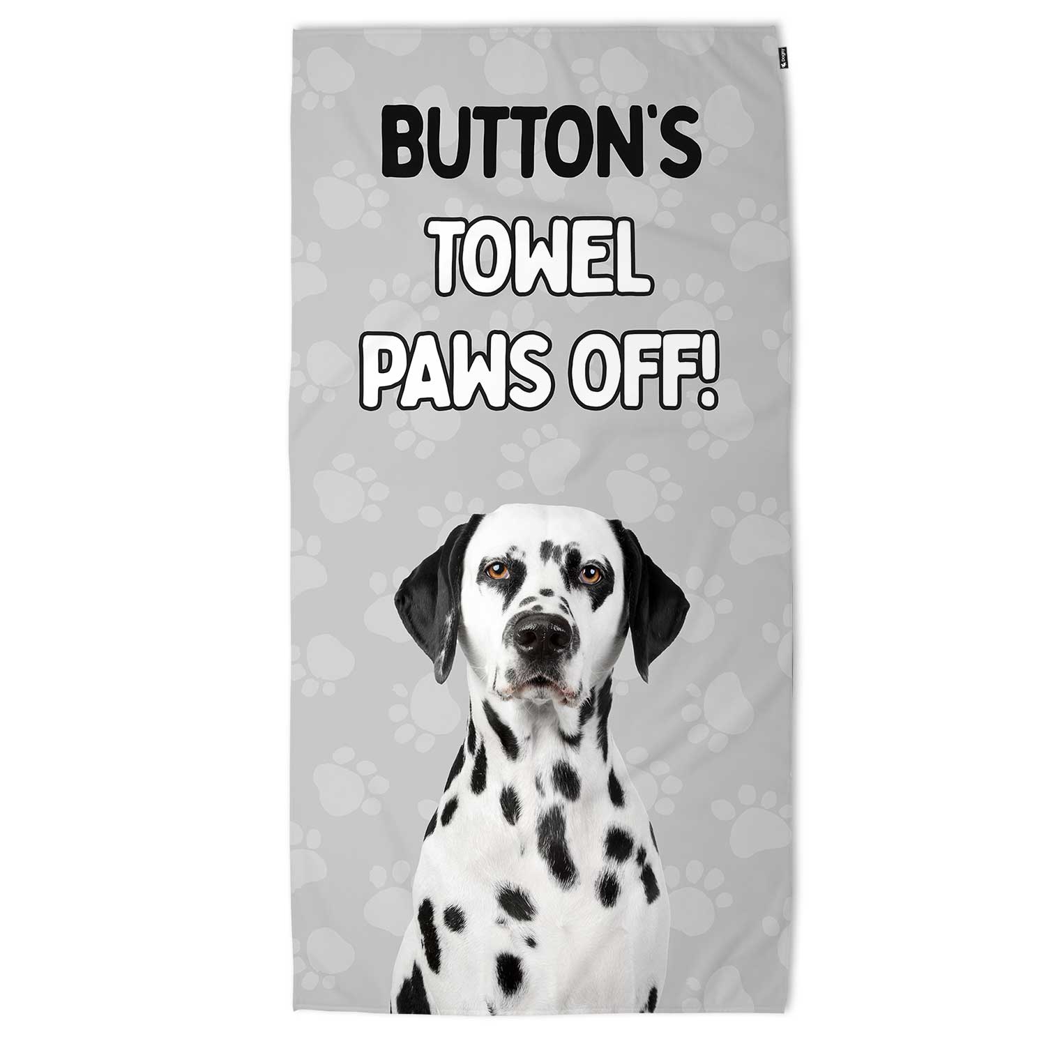 (Dog Name's) Towel Paws Off! Personalised Beach Towel