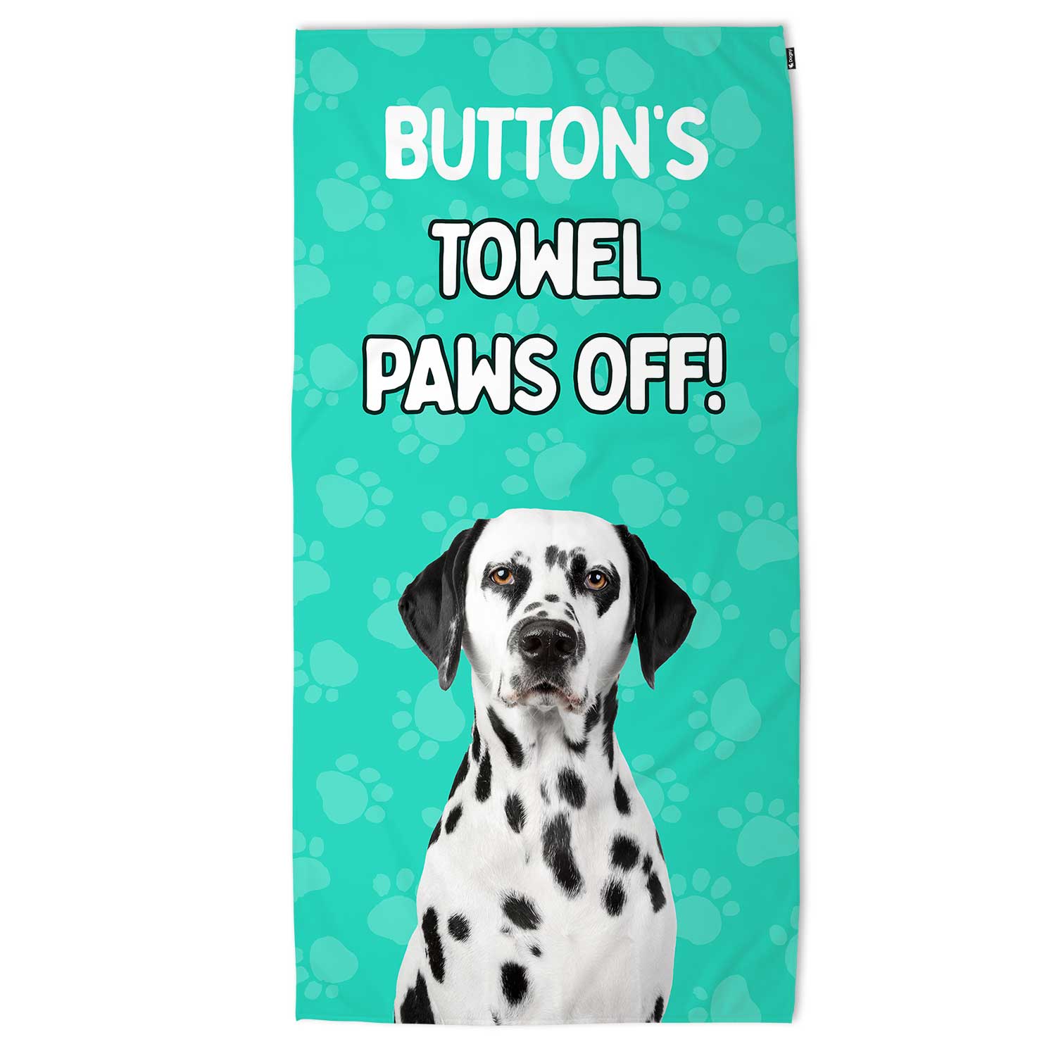 (Dog Name's) Towel Paws Off! Personalised Beach Towel