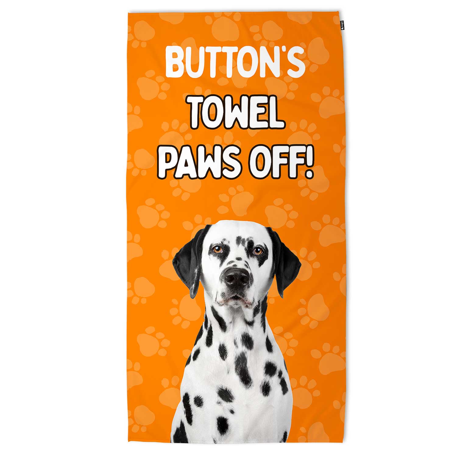 (Dog Name's) Towel Paws Off! Personalised Beach Towel