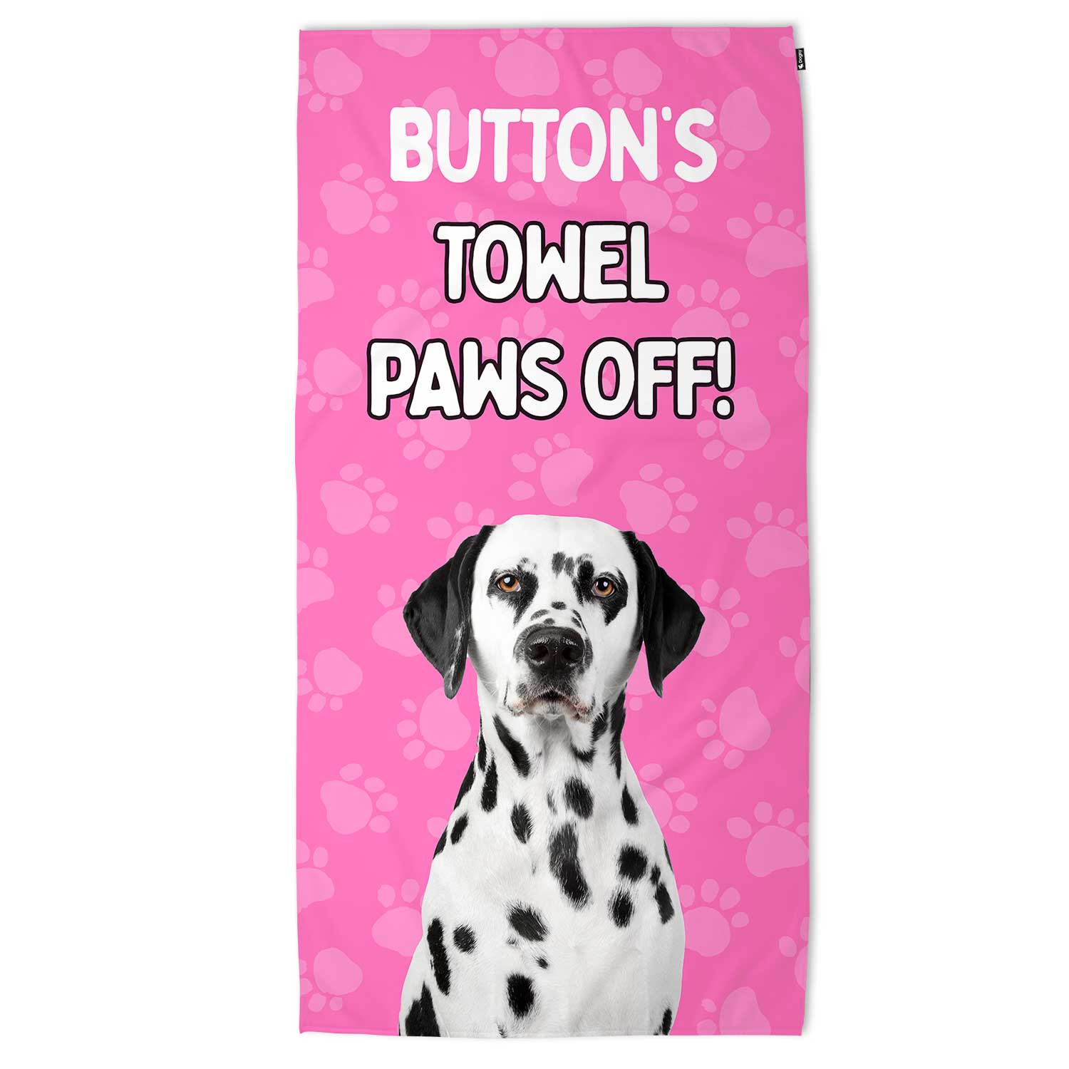 (Dog Name's) Towel Paws Off! Personalised Beach Towel
