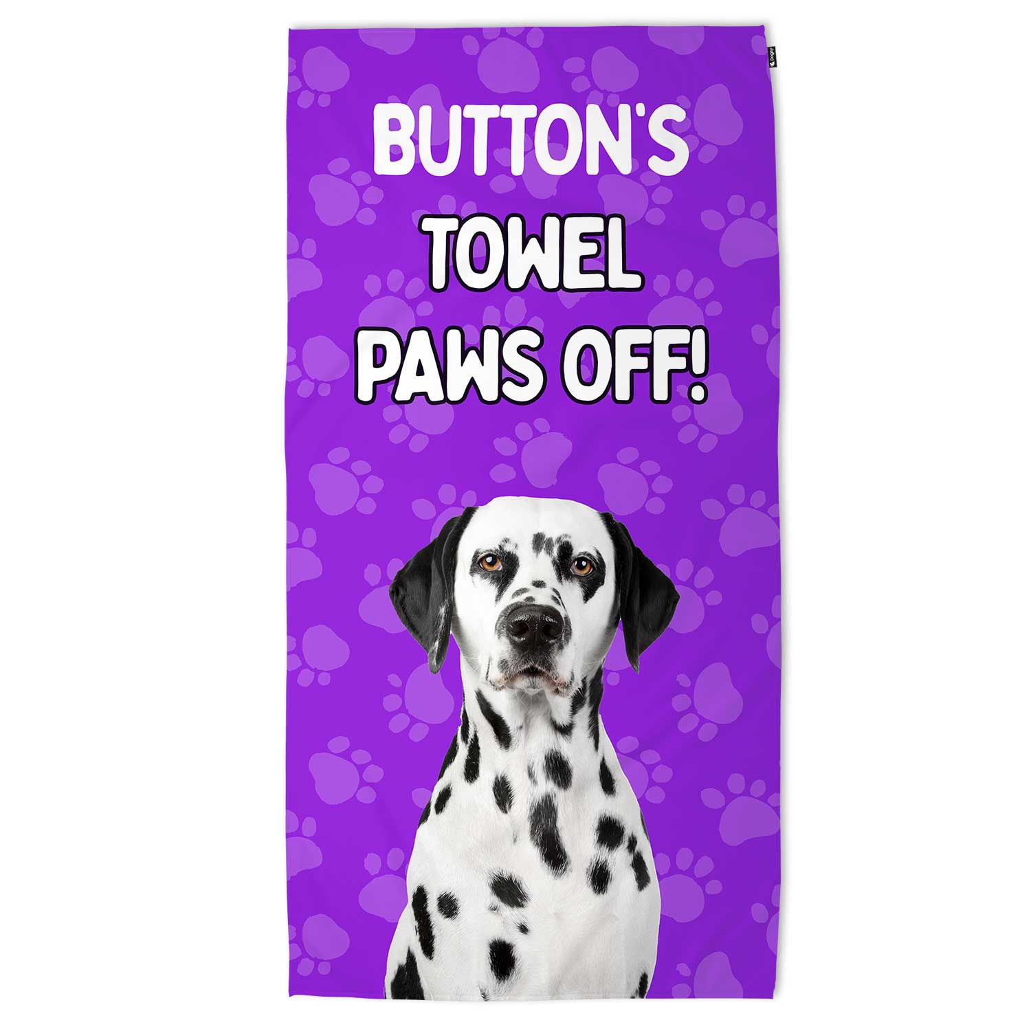 (Dog Name's) Towel Paws Off! Personalised Beach Towel