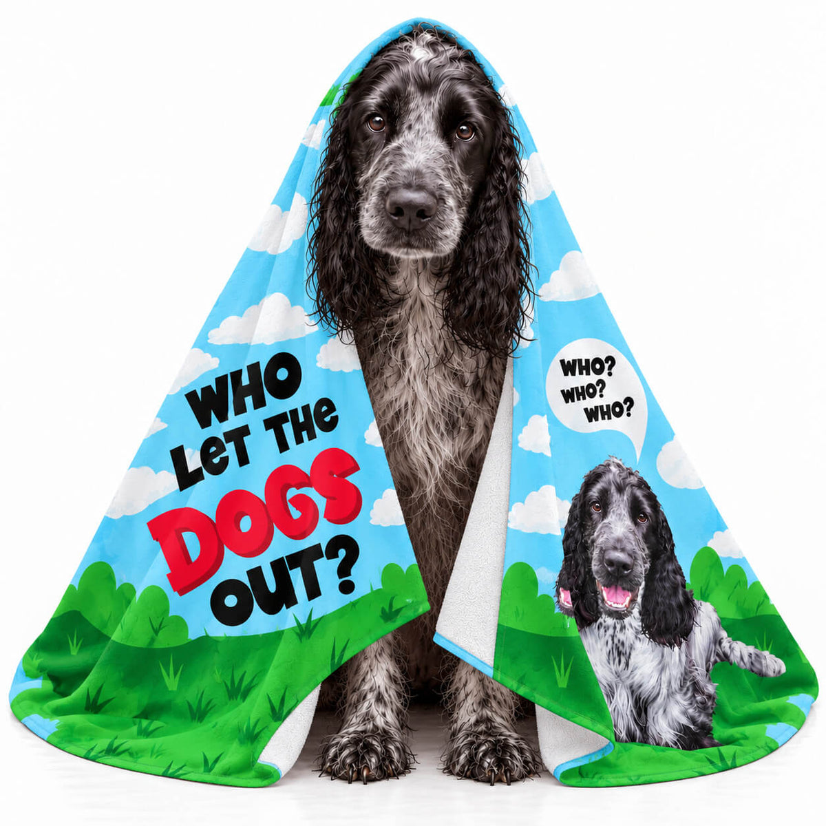 Who Let The Dogs Out? Personalised Dog Towel