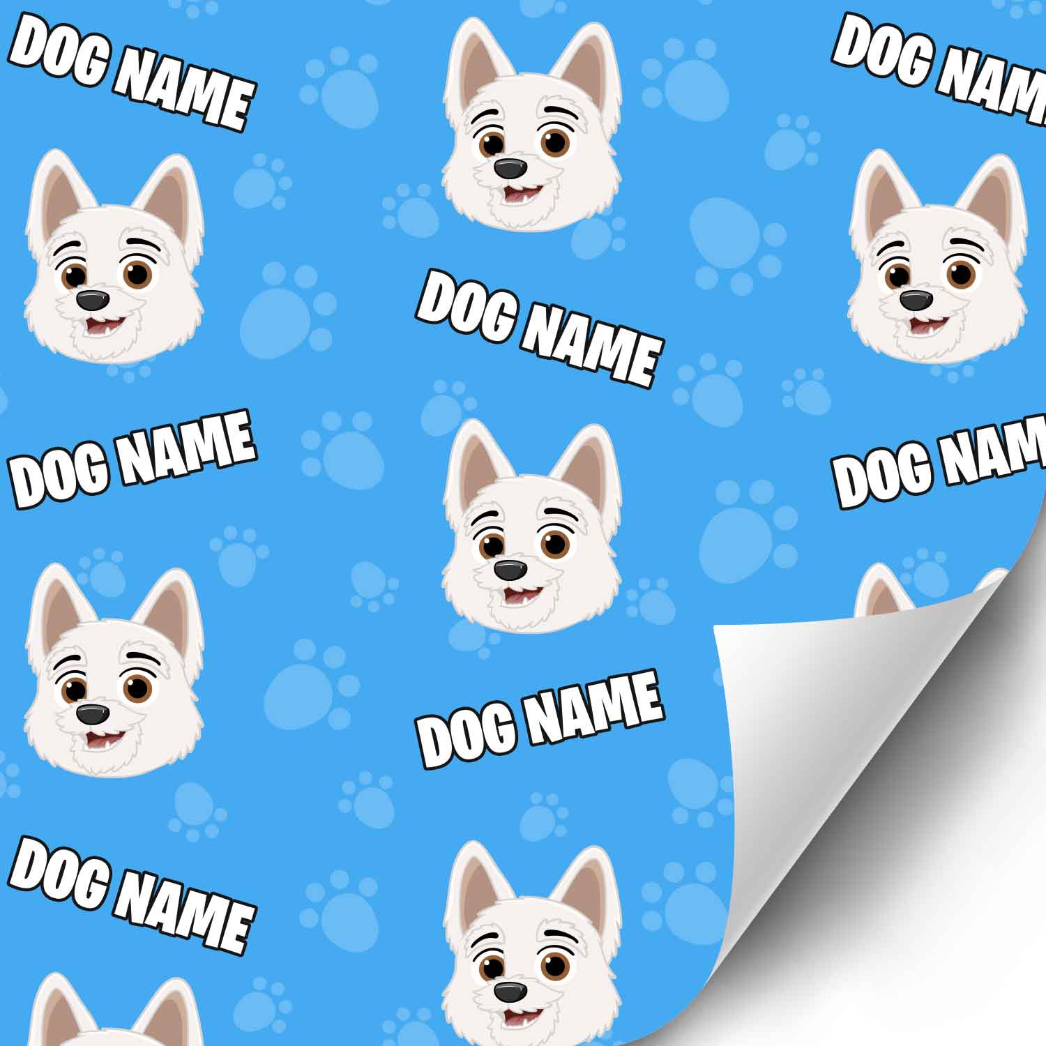 Your Dog Cartoon Personalised Wrapping Paper