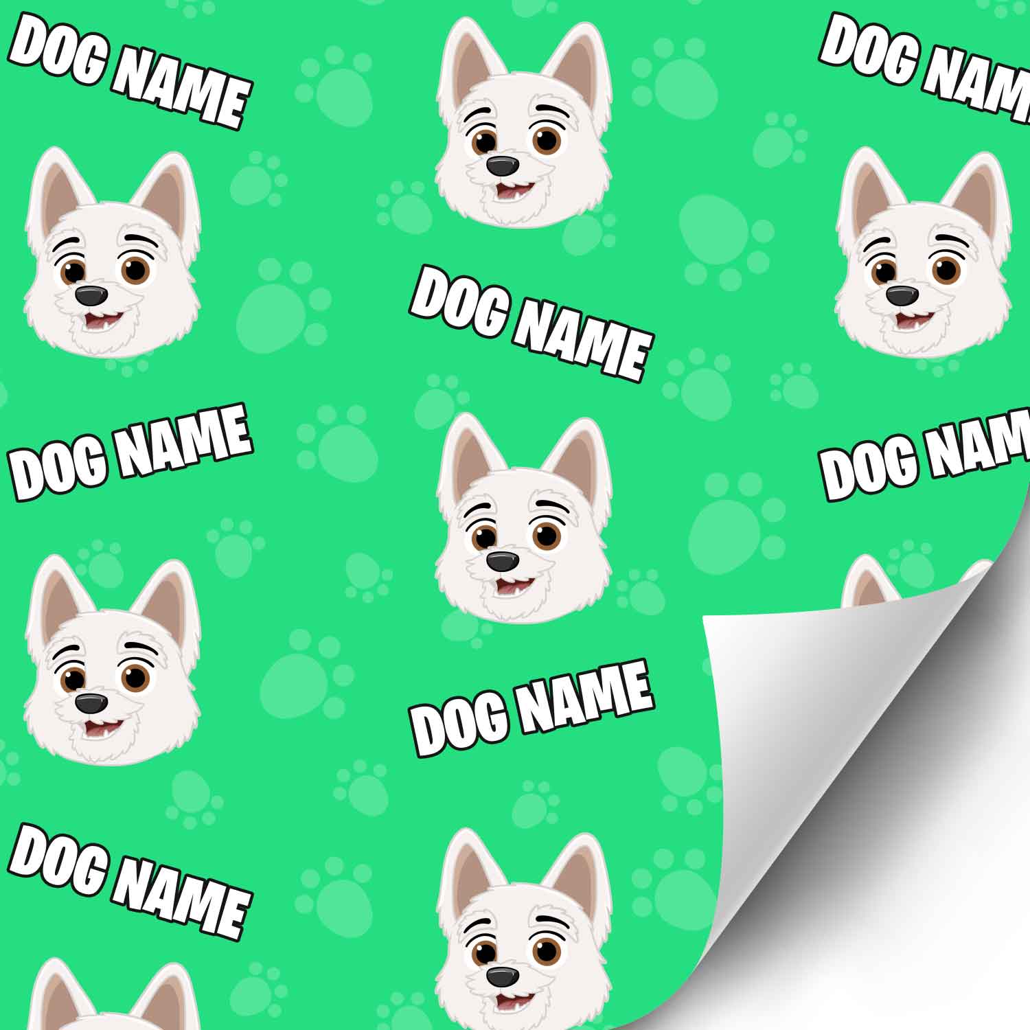 Your Dog Cartoon Personalised Wrapping Paper