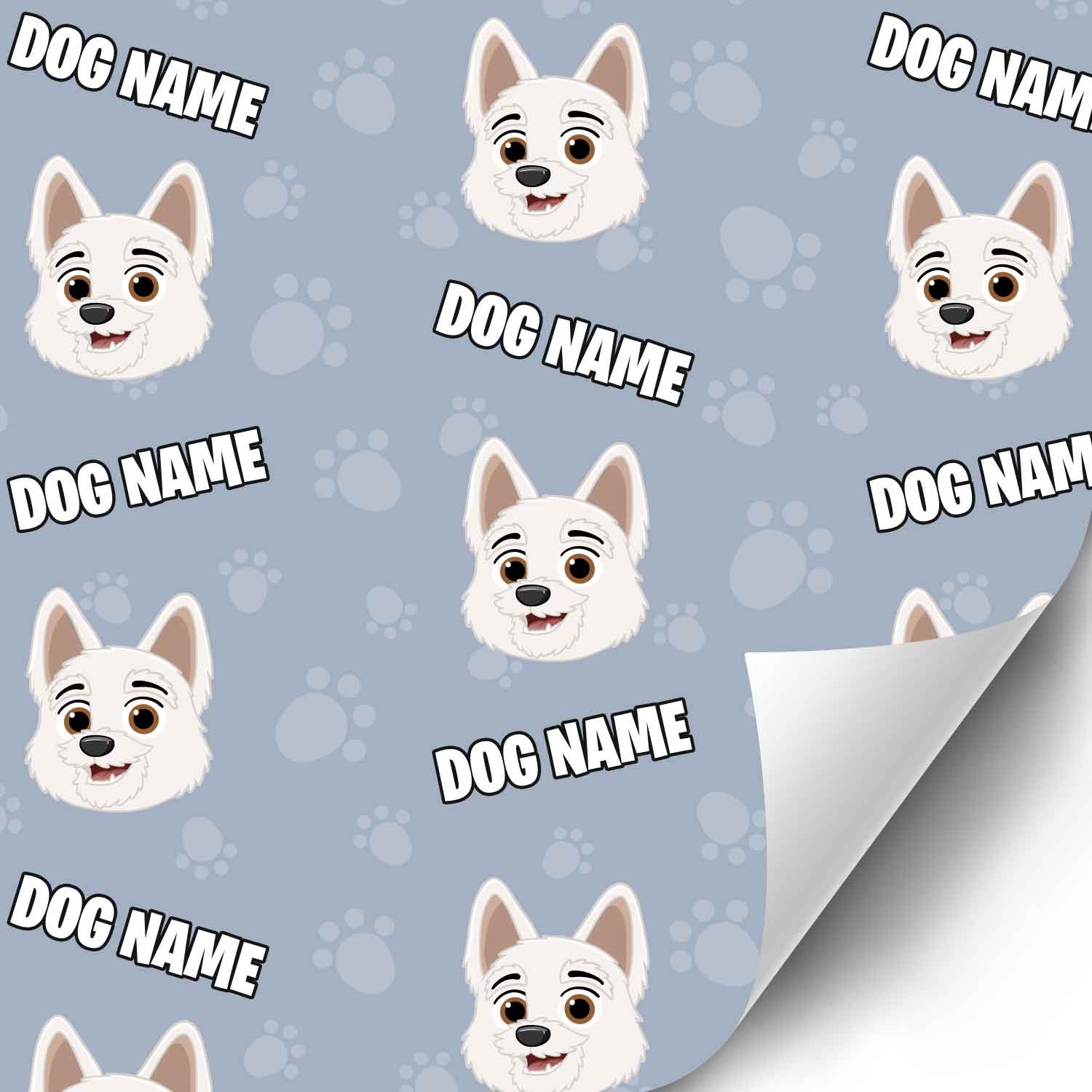 Your Dog Cartoon Personalised Wrapping Paper