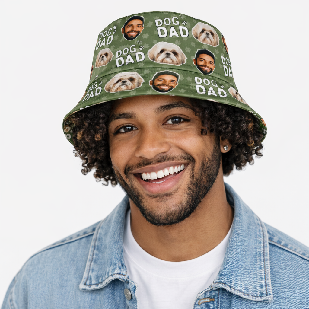 Dog Dad Custom Bucket Hat