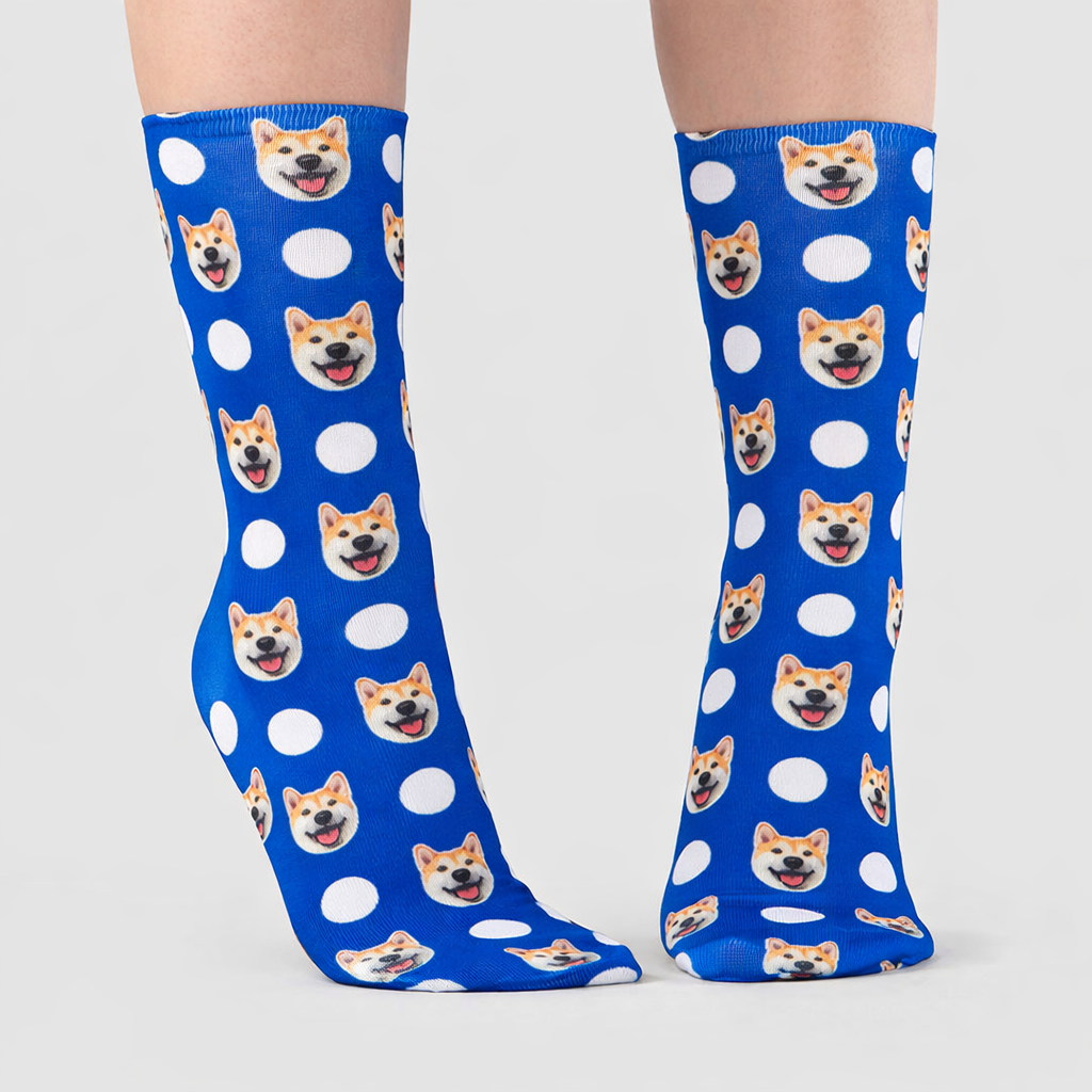 Polka Dog Socks