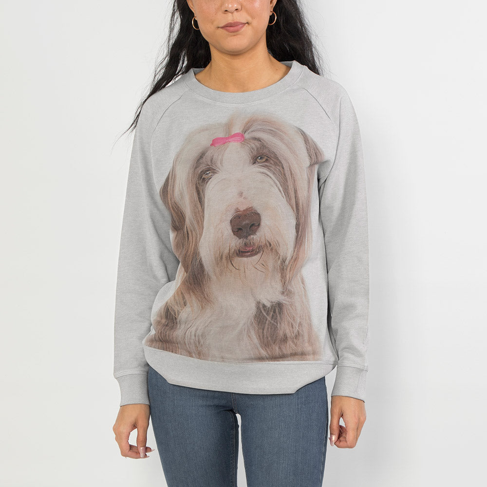 Personalised Dog Face Ladies Sweatshirt