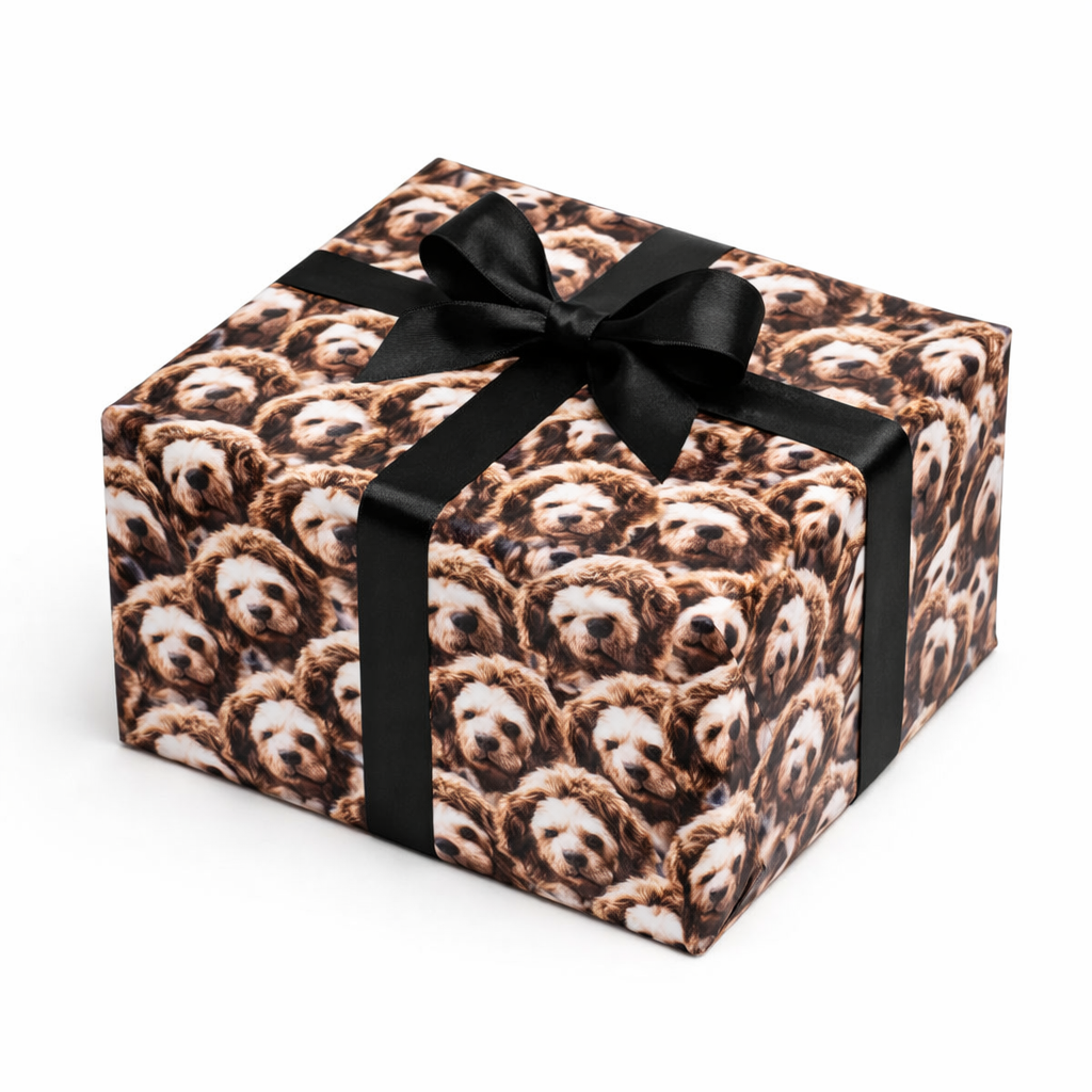 Dog Mash Personalised Wrapping Paper