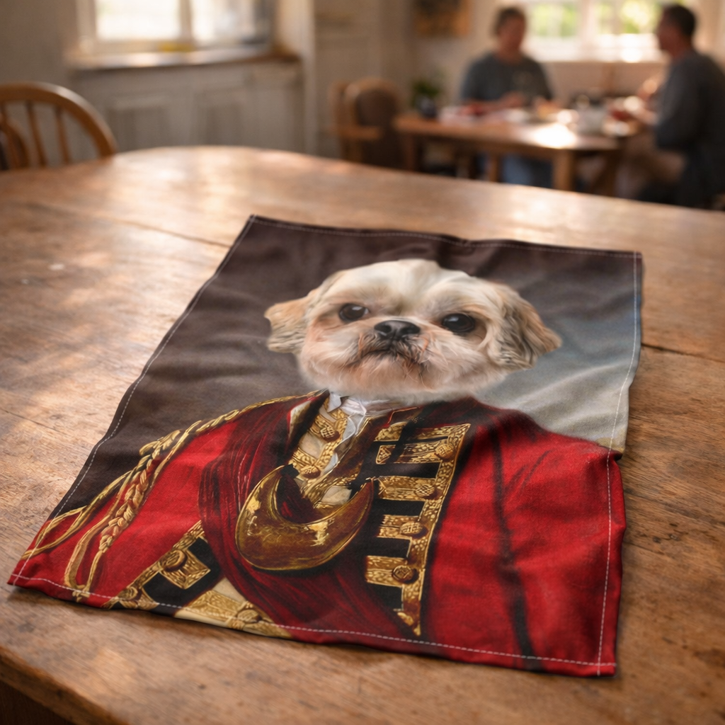 Dog Royal Regiment Tea Towel