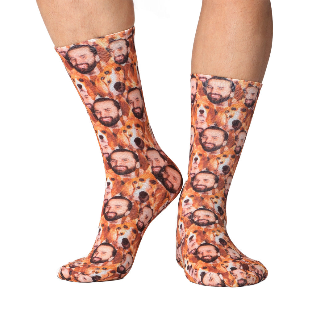 Dog & Owner Mash Up Socks