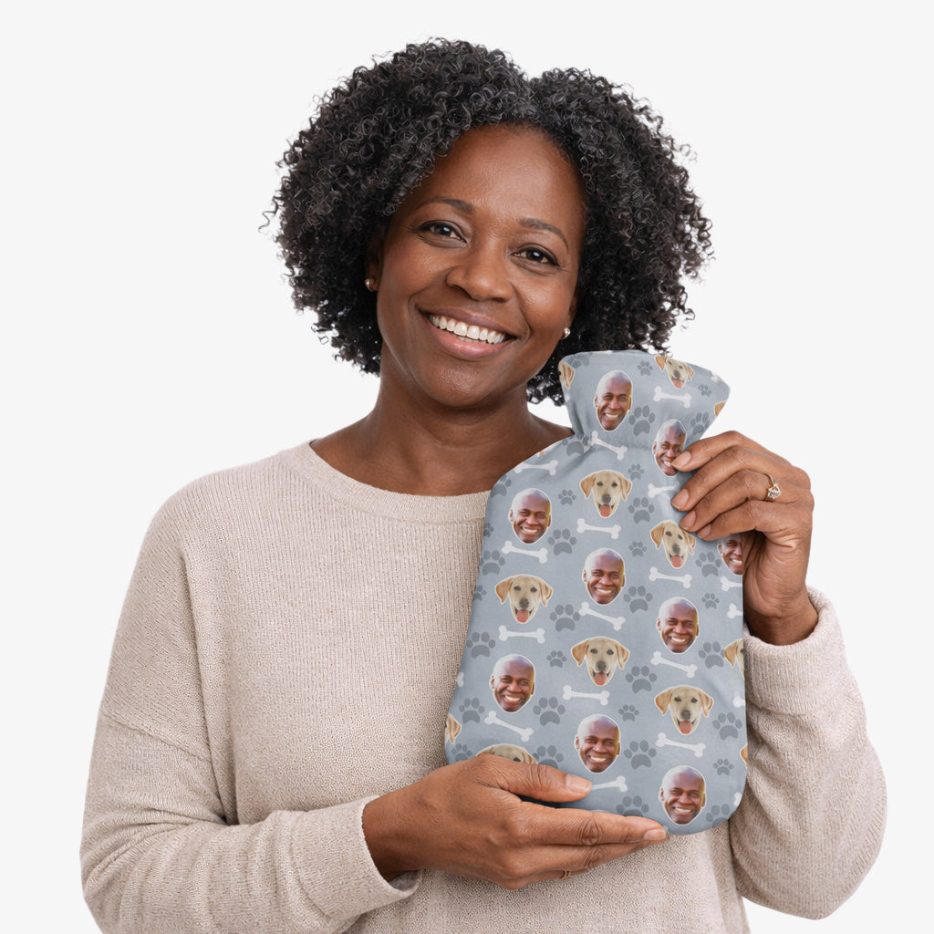 Dog & Owner Personalised Hot Water Bottle