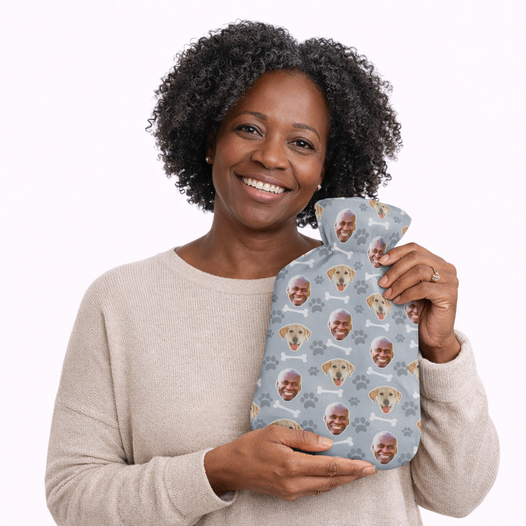 Dog & Owner Personalised Hot Water Bottle
