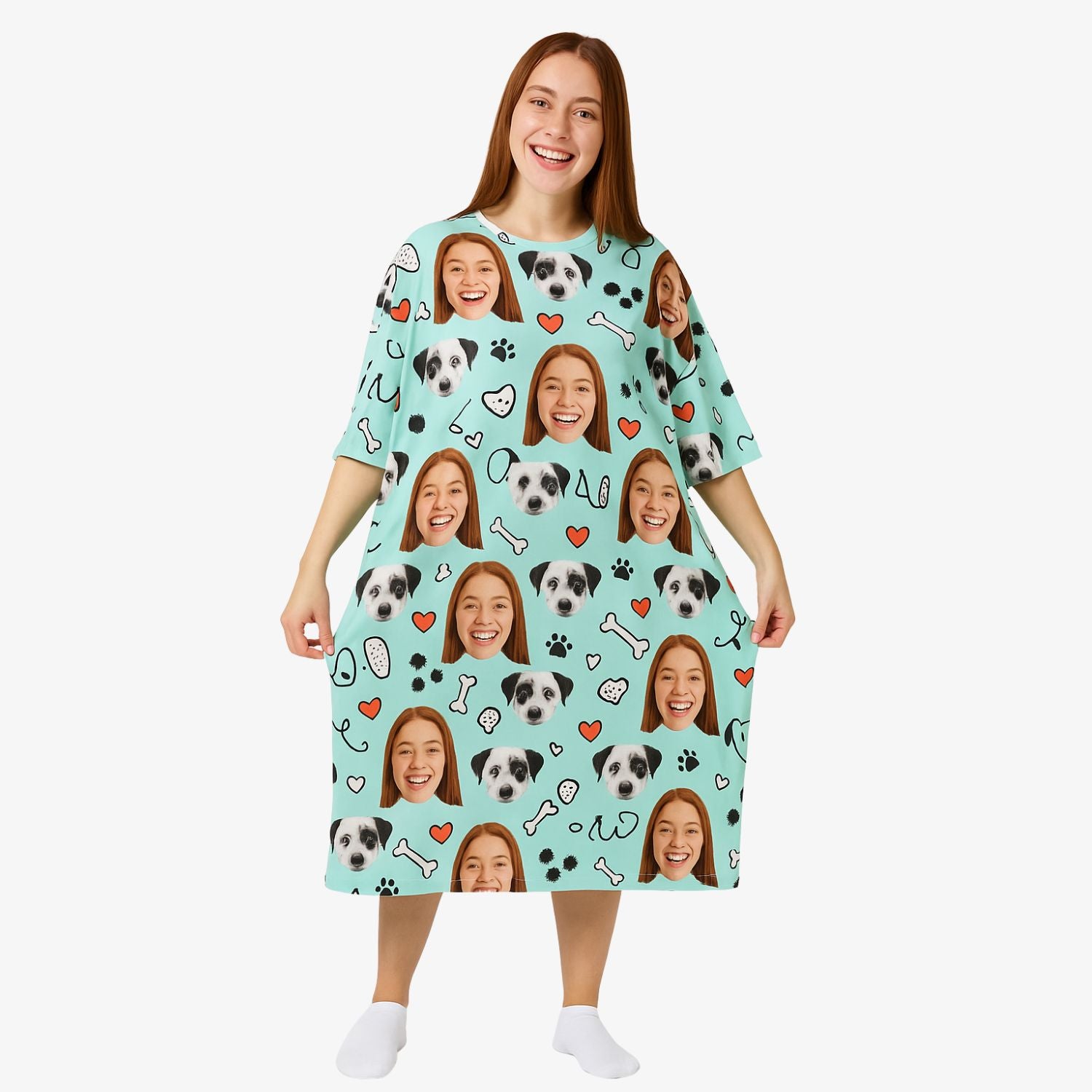 Dog Doodle Ladies Sleepy Nightshirt