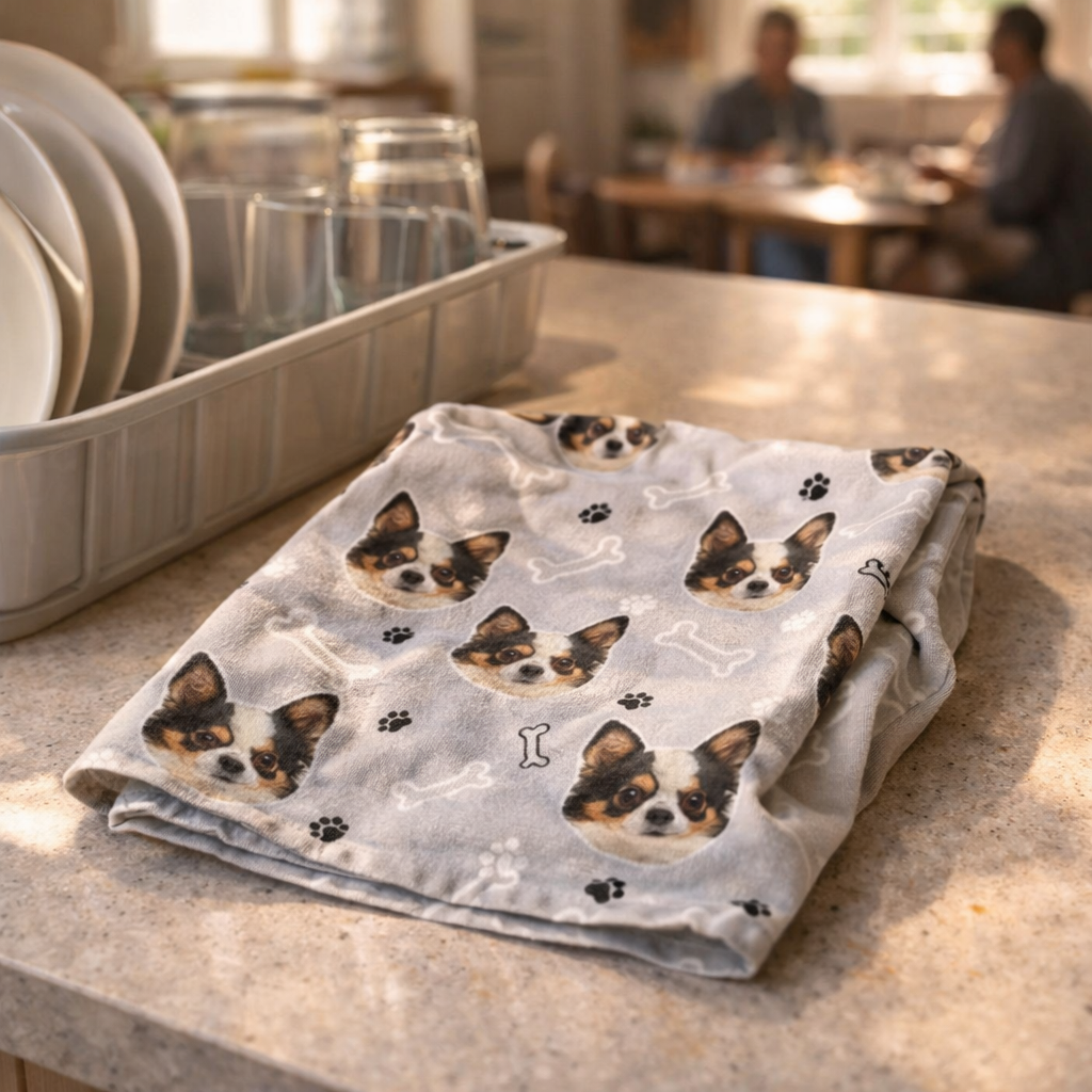 Dogsy Bones Tea Towel