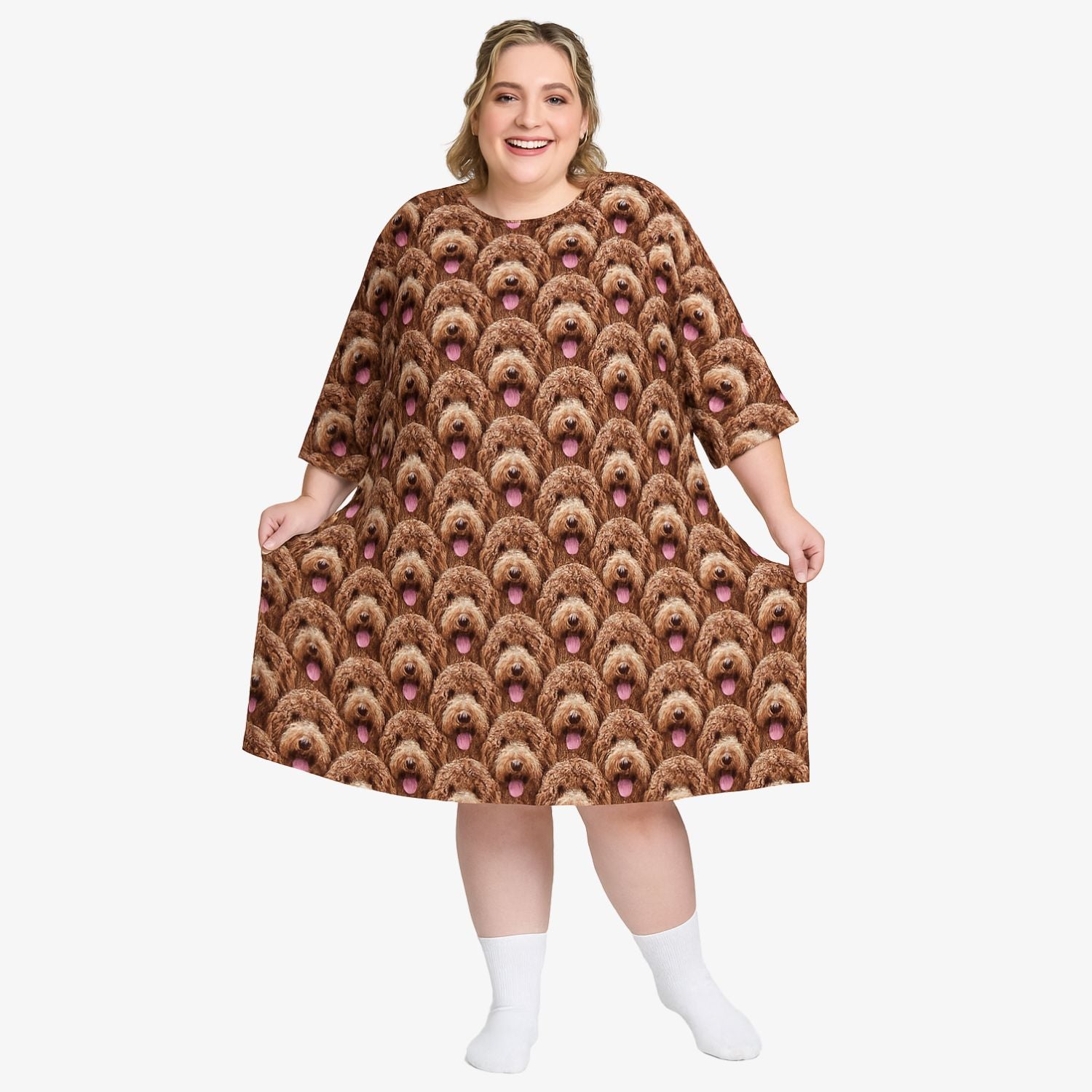 Dog Face Mash Ladies Sleepy Nightshirt
