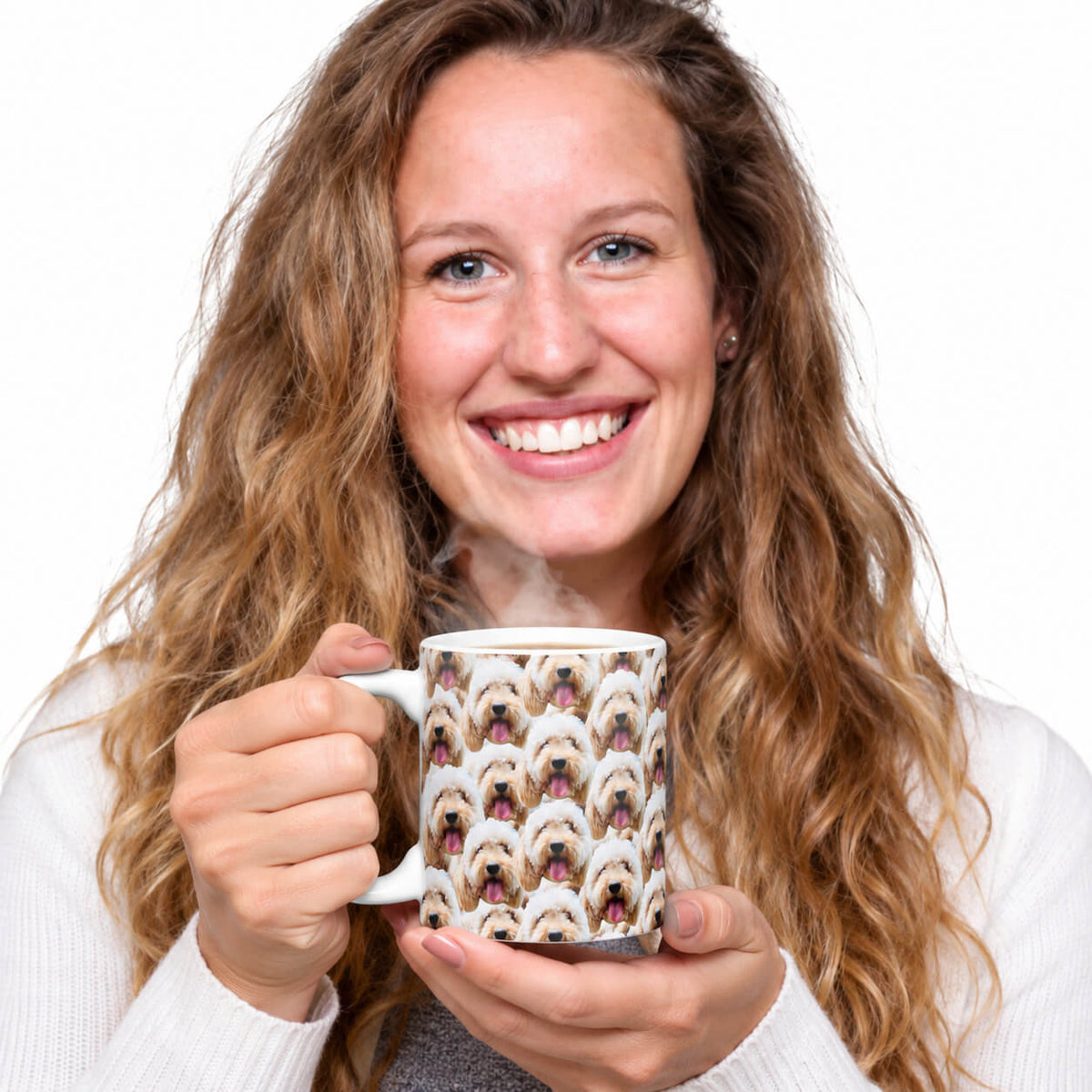 Colour Changing Face Mash Personalised Dog Mug