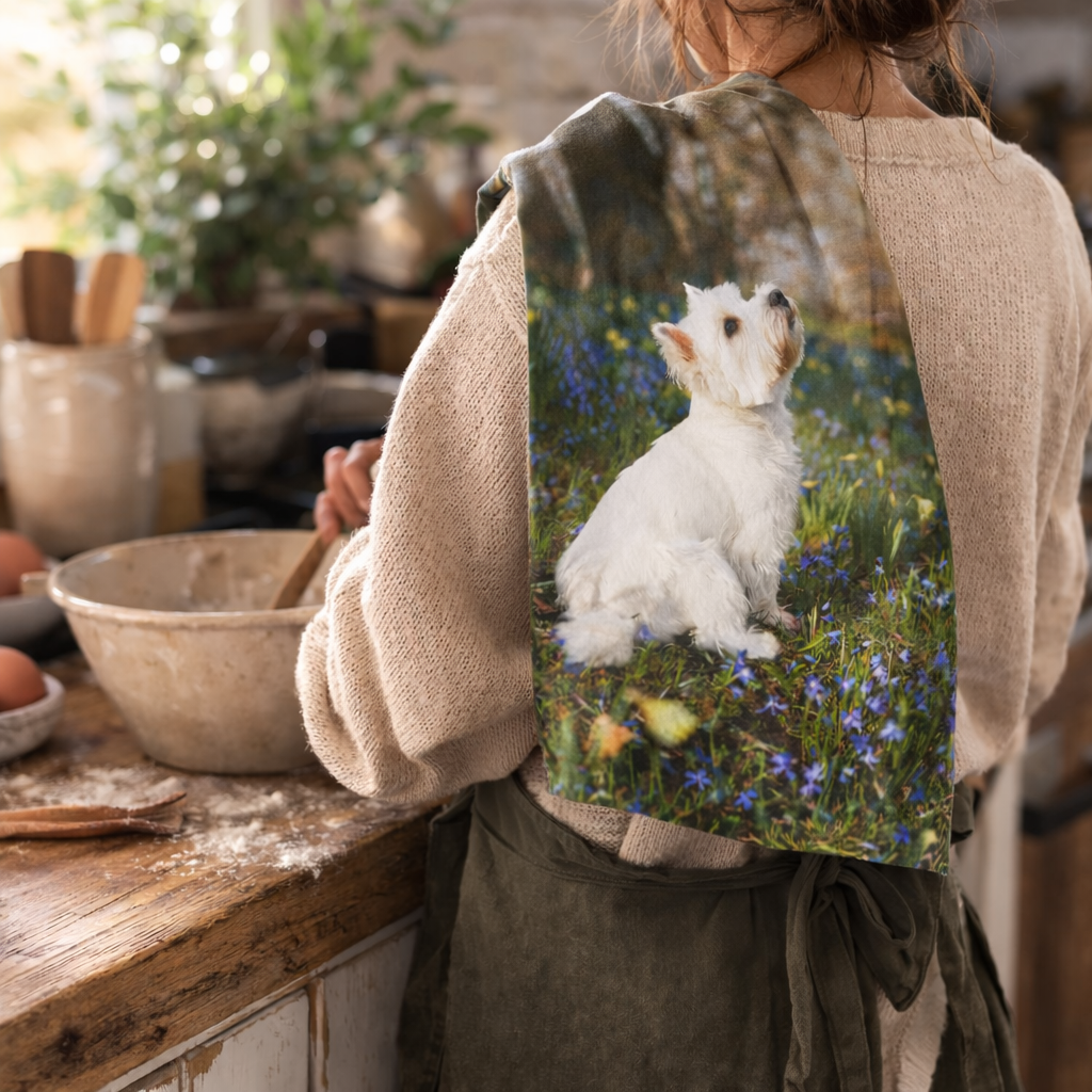 Full Photo Personalised Dog Tea Towel