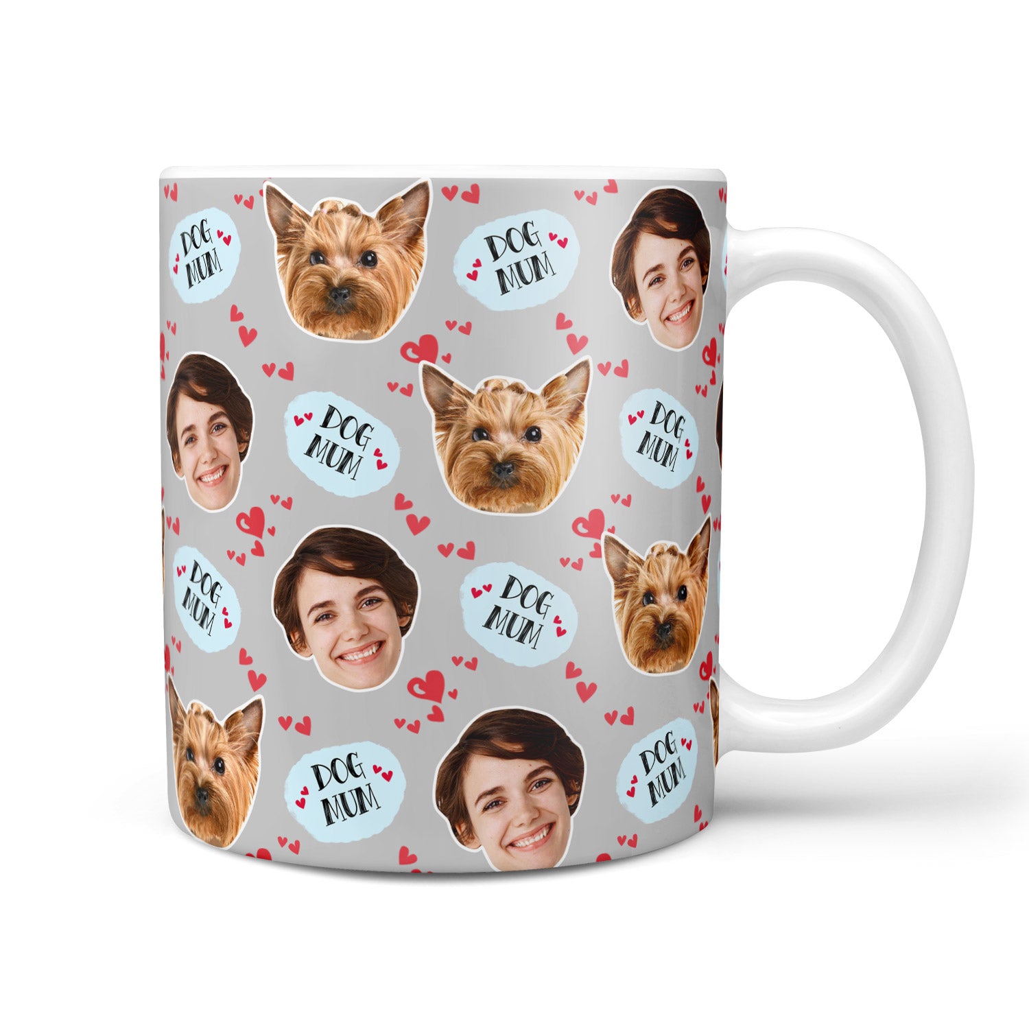 Dog Mum Love Print Personalised Mug