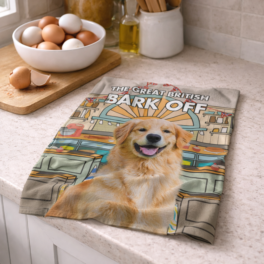 Great British Bark Off Personalised Dog Tea Towel
