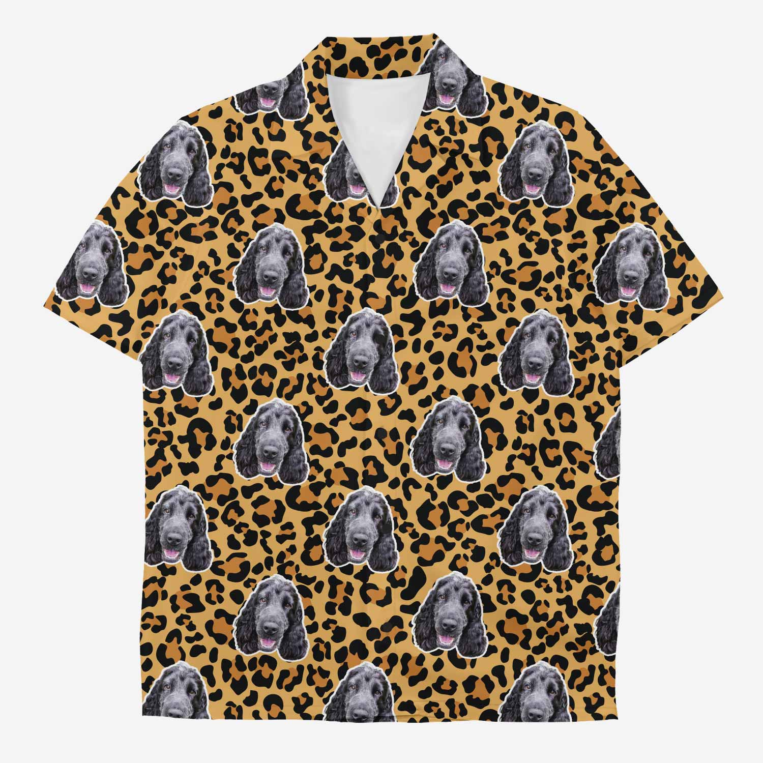 Your Dog Leopard Print Hawaiian Shirt
