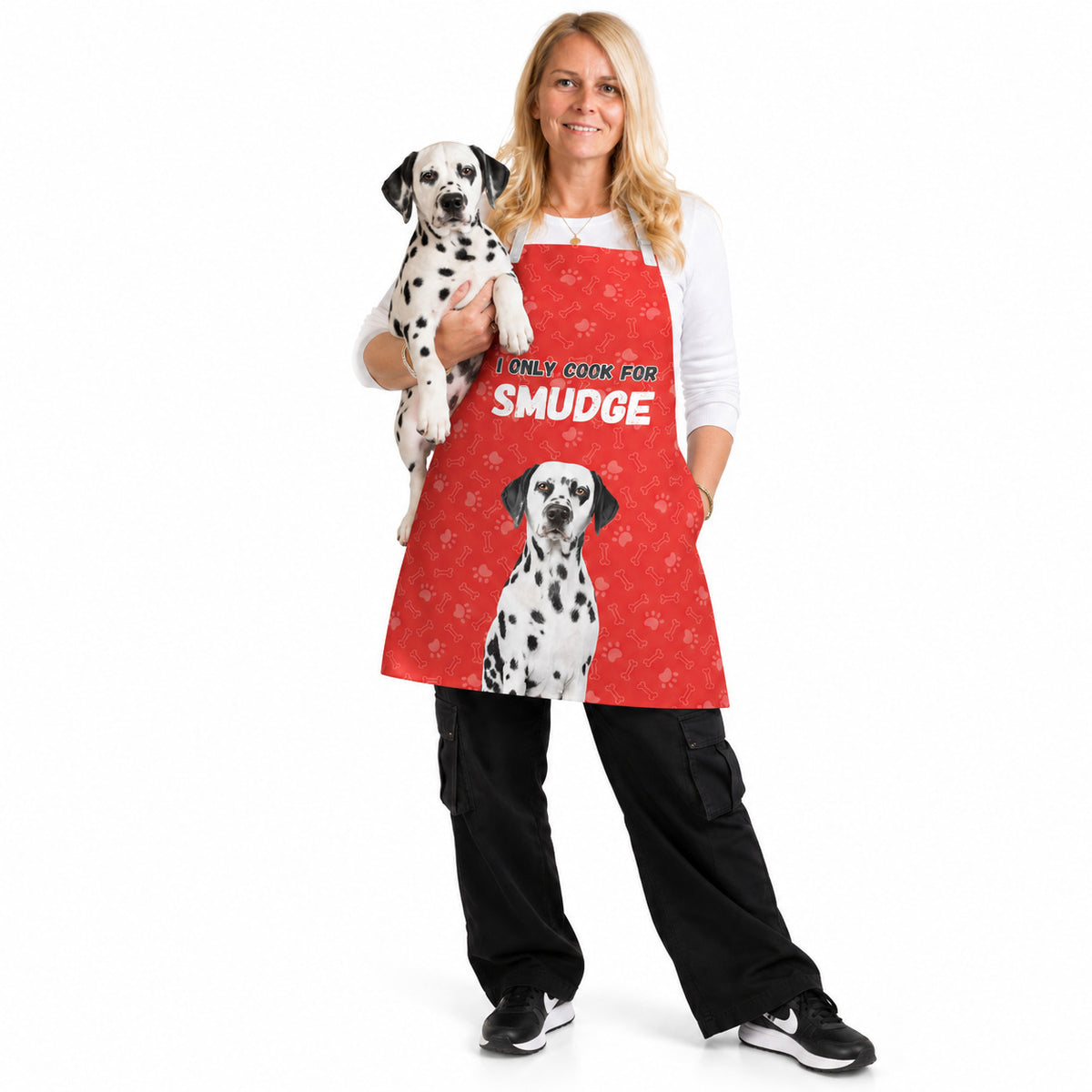 I Only Cook For (Dogs Name) Personalised Apron