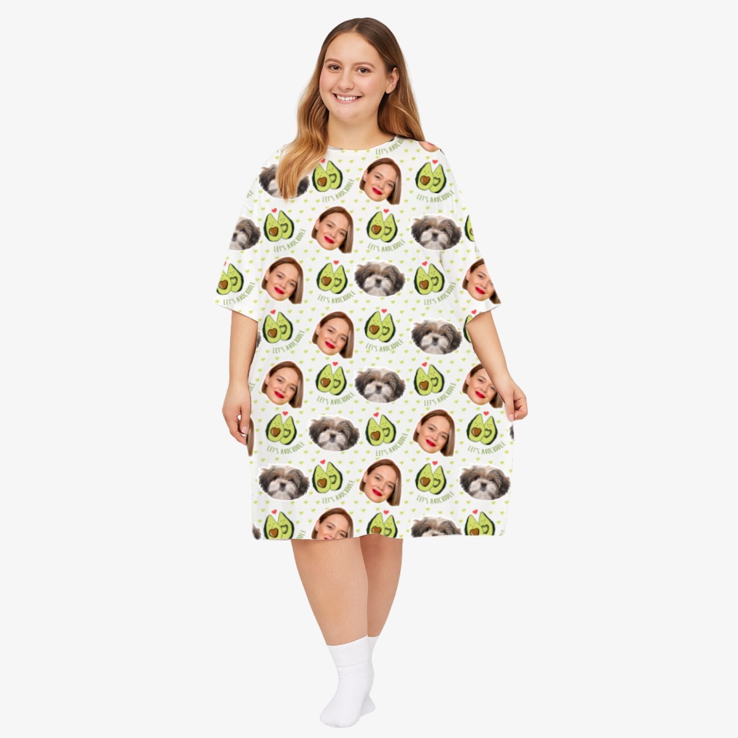 Lets Avocuddle Ladies Sleepy Nightshirt