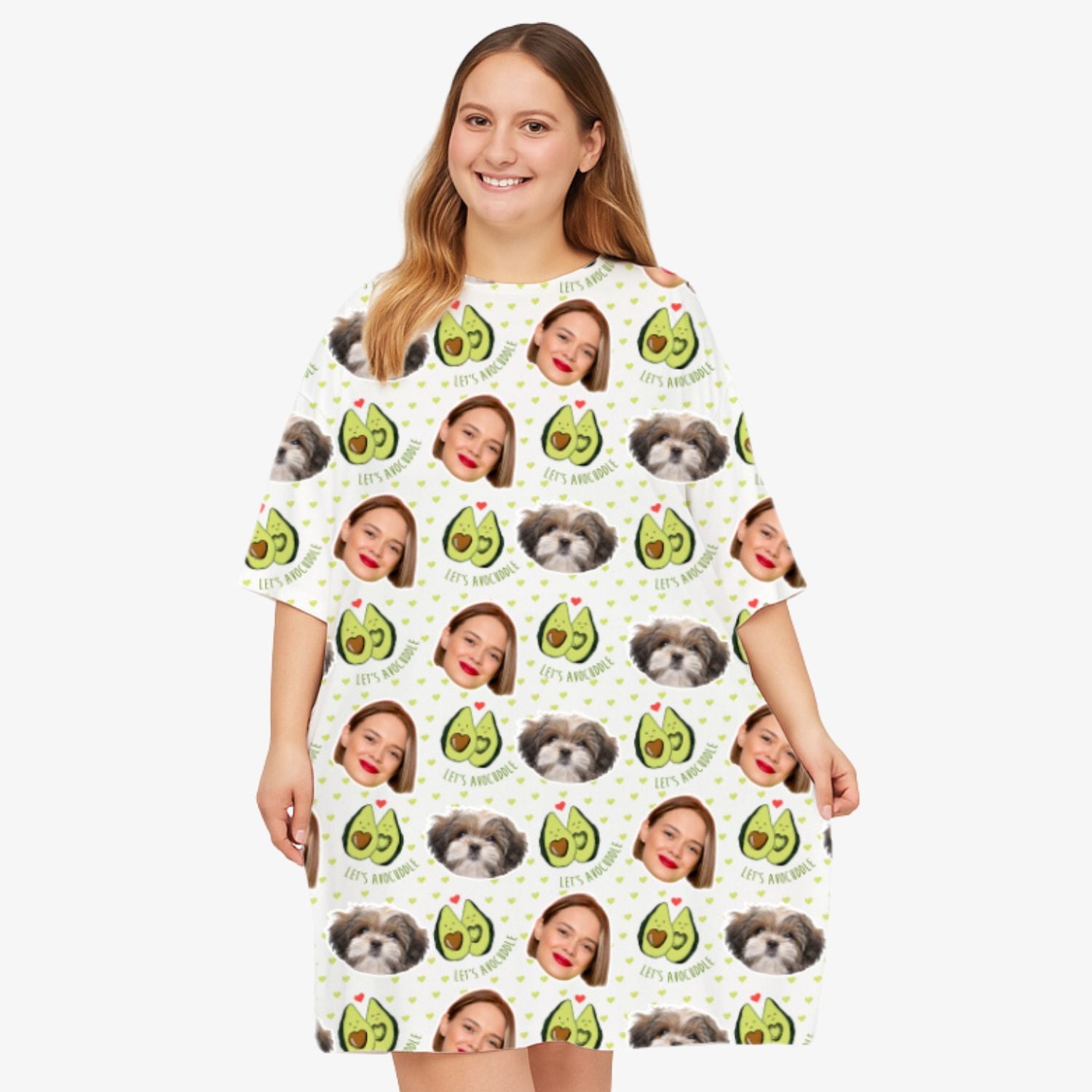 Lets Avocuddle Ladies Sleepy Nightshirt
