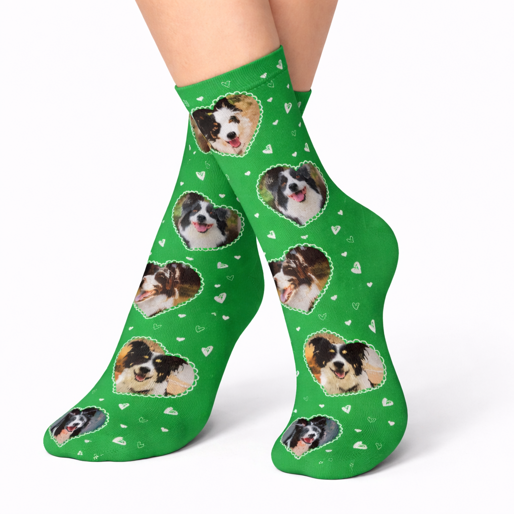 Love Pattern Doodle Socks