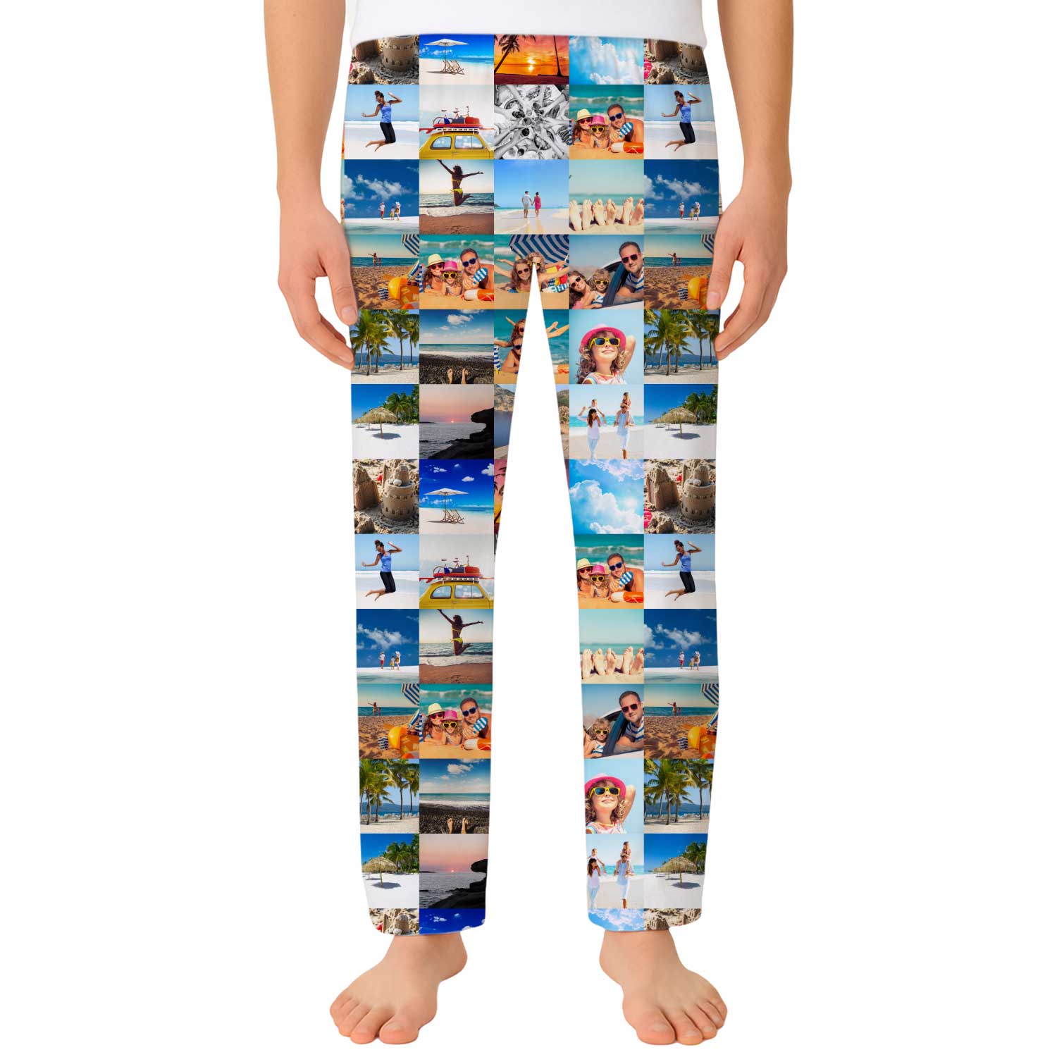 Photo Collage Custom Men's PJ Bottoms