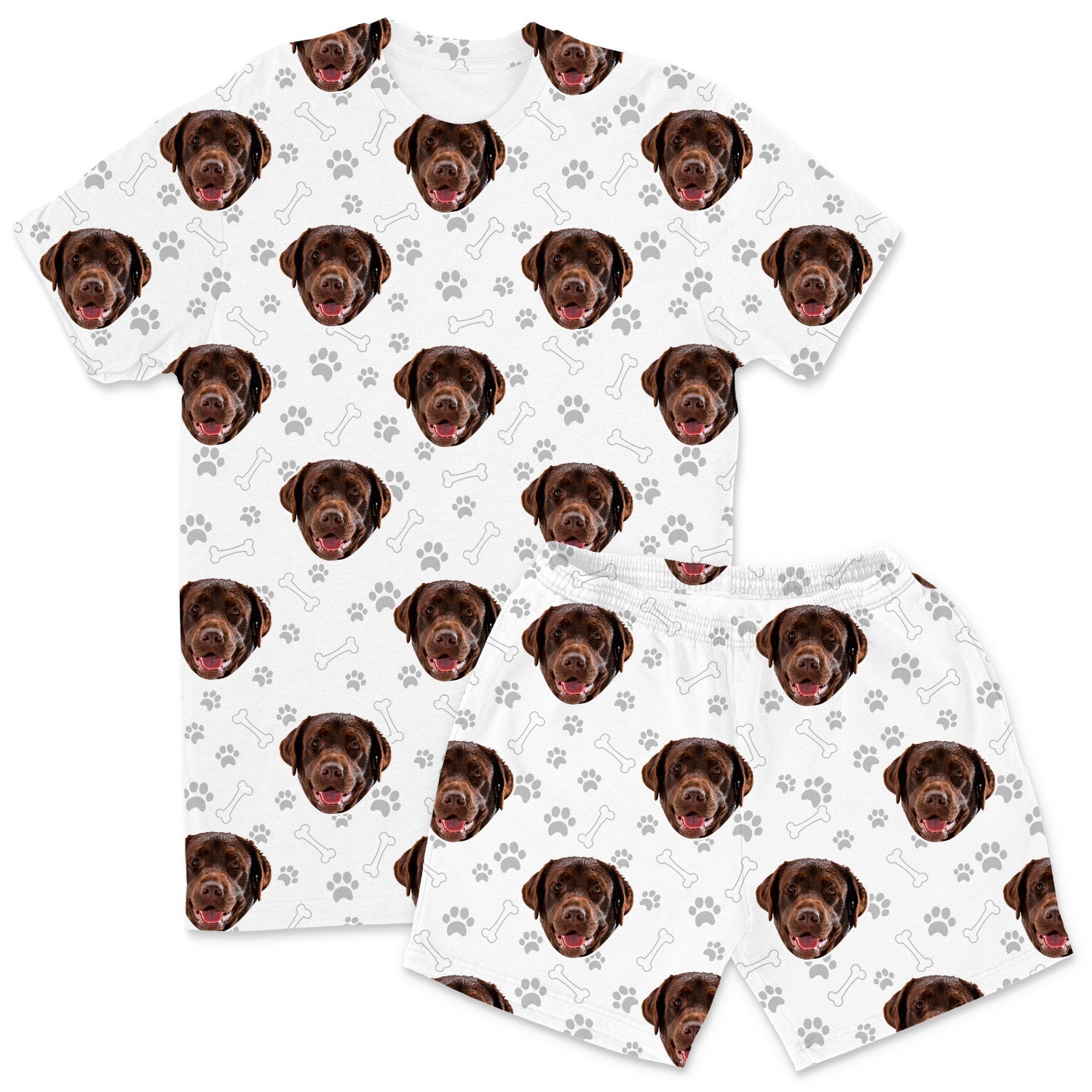 Your Dog Men's Personalised Pyjamas - Shorts Set