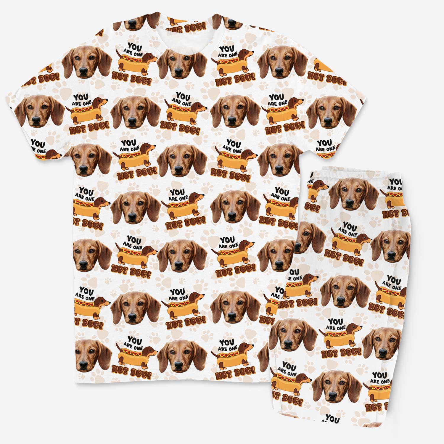 You Are One Hot Dog Men's Personalised Pyjamas - Trouser Set