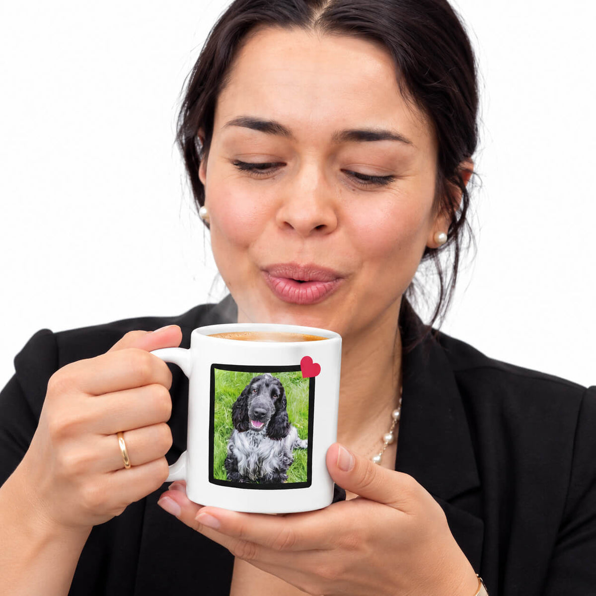 I Love My Dog Photo Frame Personalised Mug