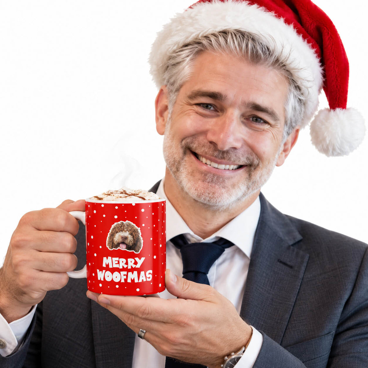 Merry Woofmas Personalised Christmas Mug