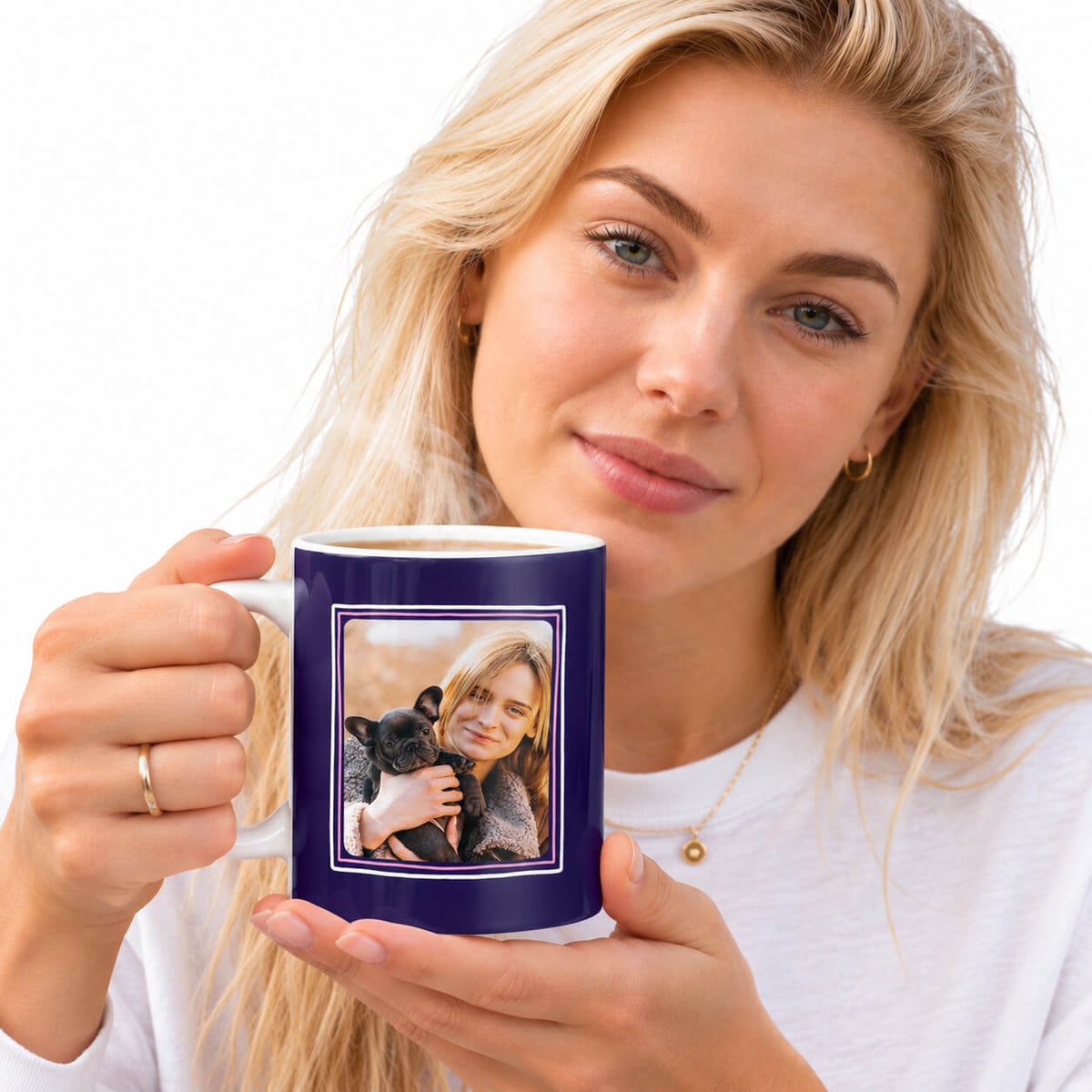 Best Dog Mama Photo Frame Personalised Mug