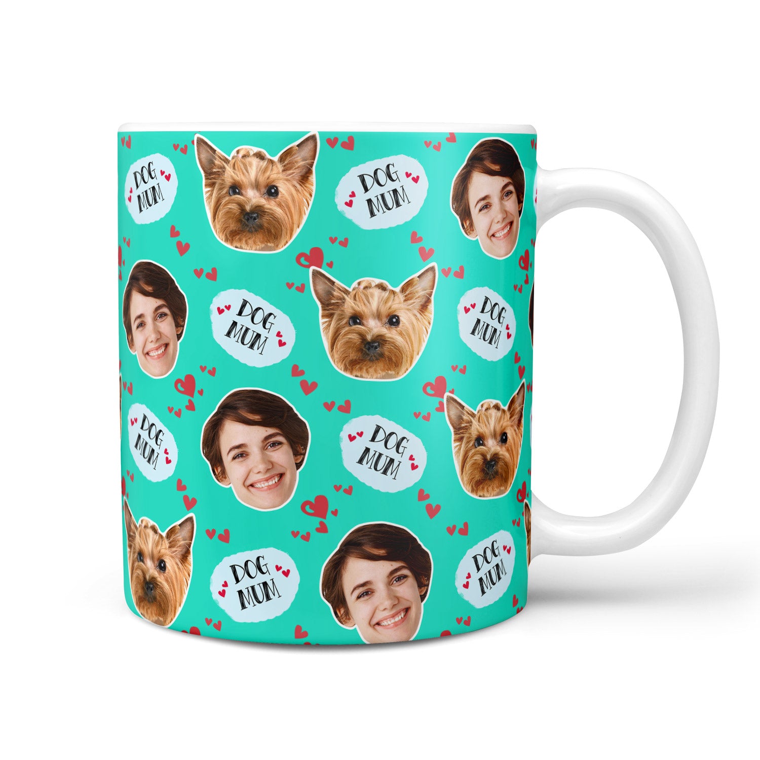 Dog Mum Love Print Personalised Mug